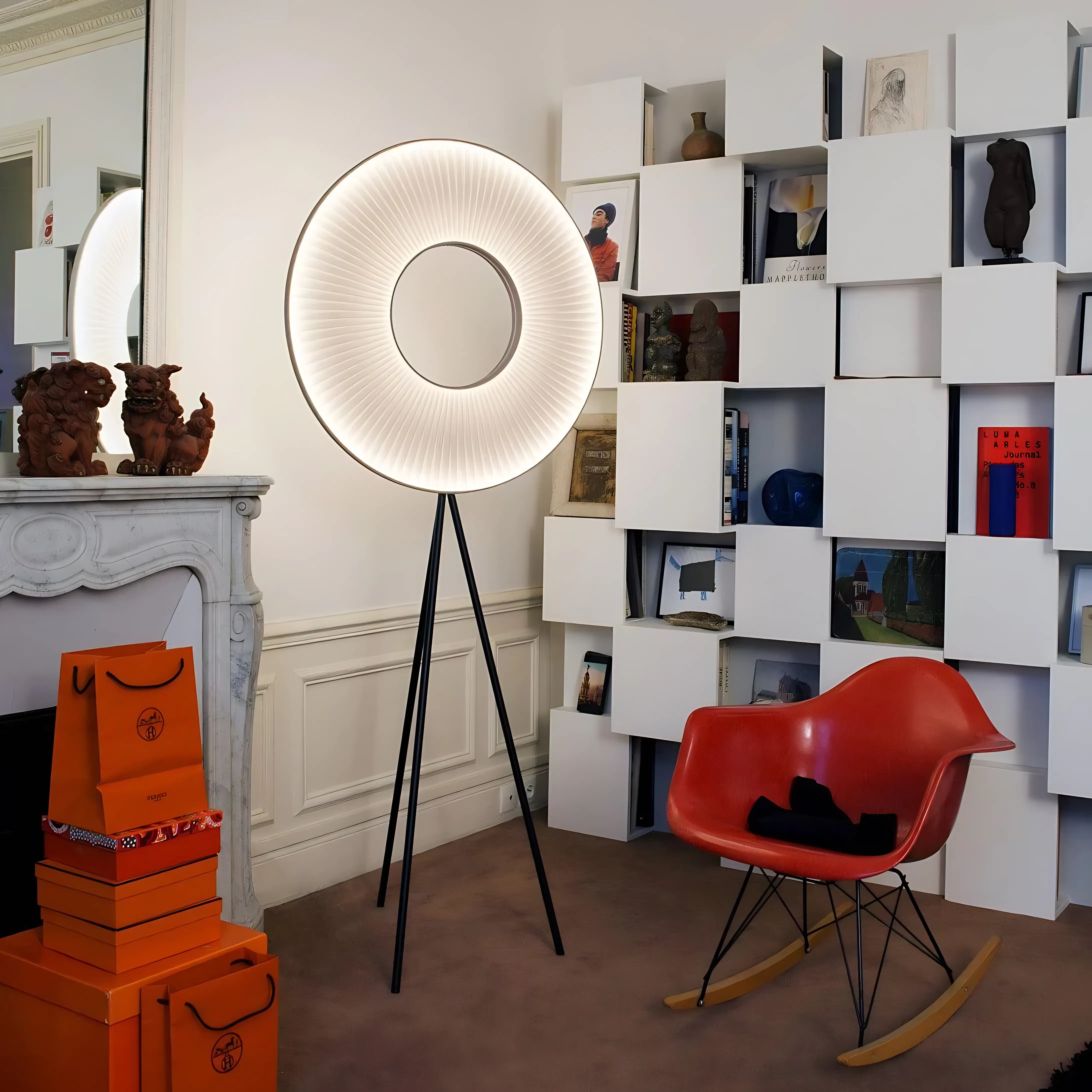 Iris Bahia Single Ring Floor Lamp Lamp Interior Moderna
