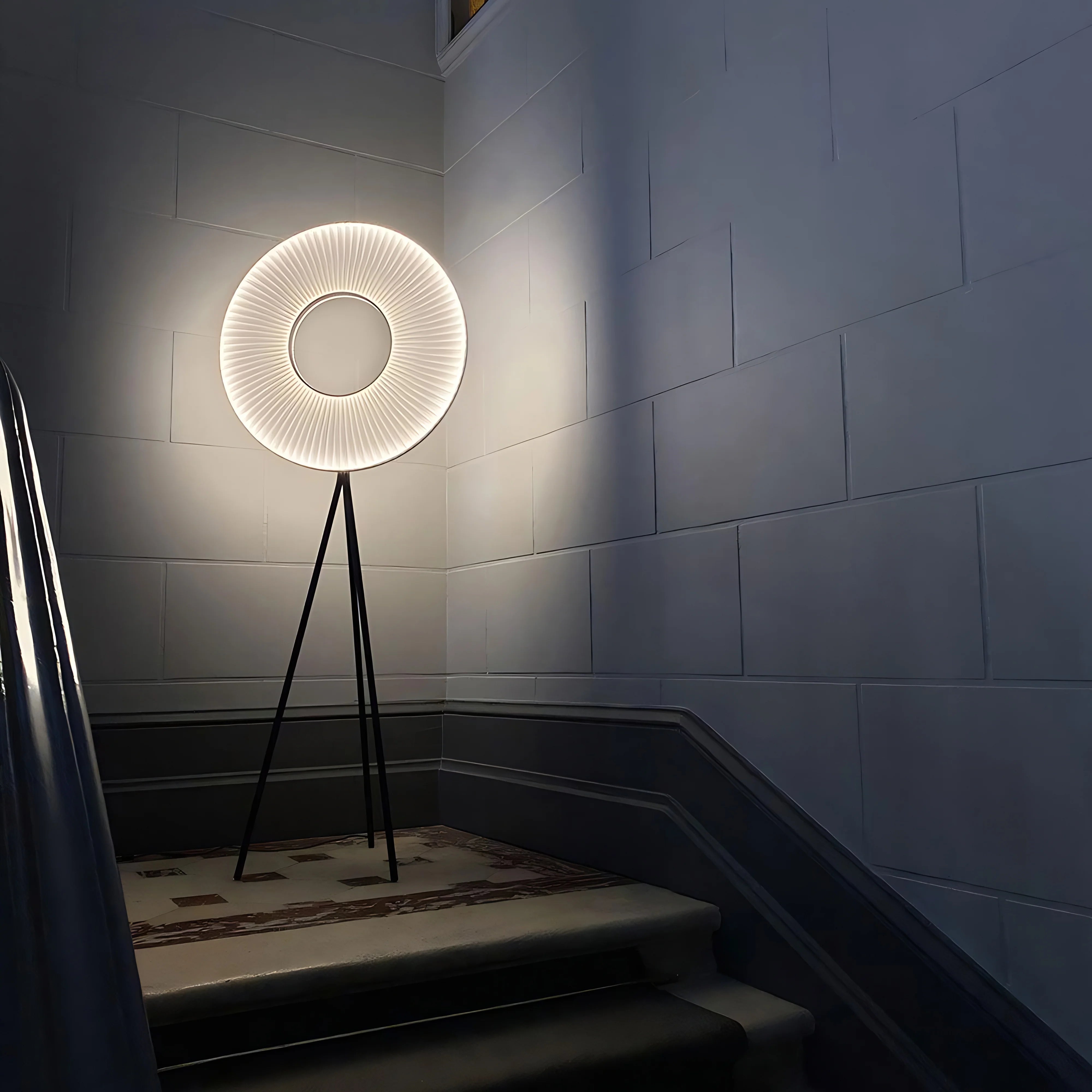 Iris Bahia Single Ring Floor Lamp Lamp Interior Moderna