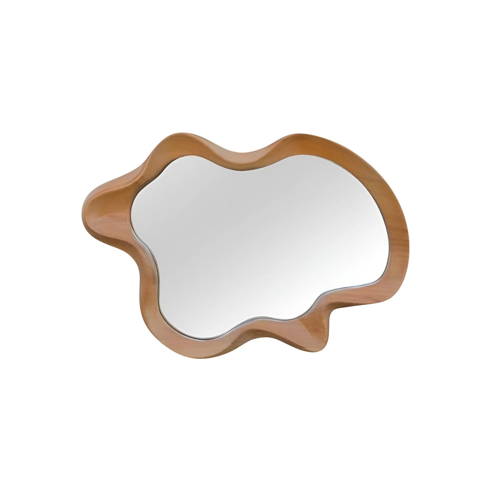 Irregular Wave Mirror Mirror Interior Moderna Wood