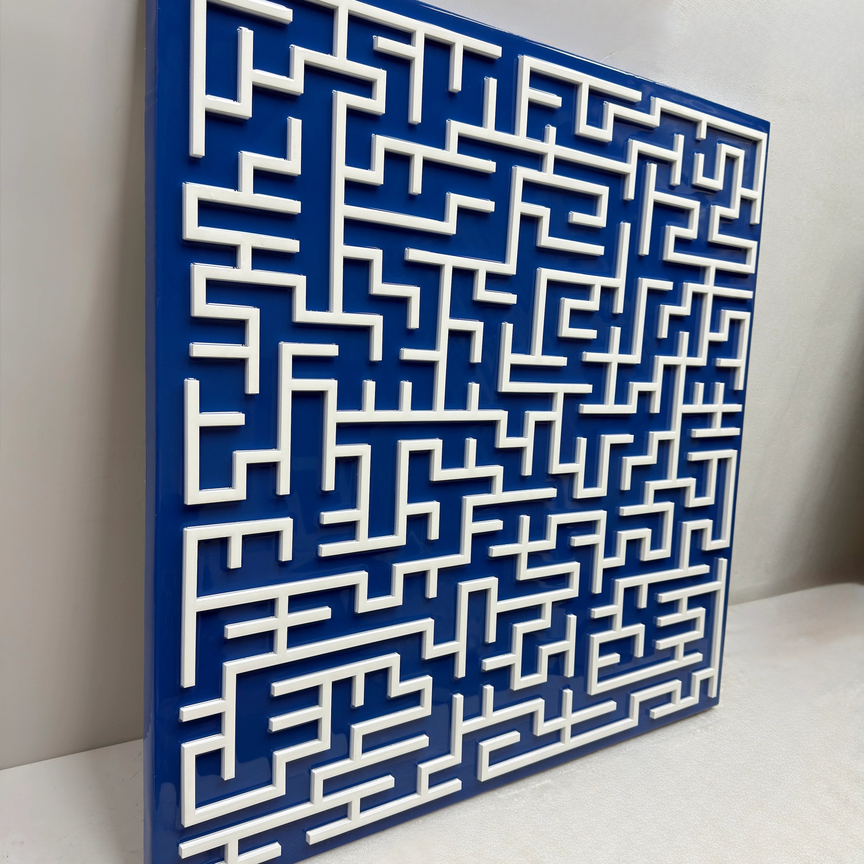 Labyrinth | Cobalt Field Wall Art Interior Moderna