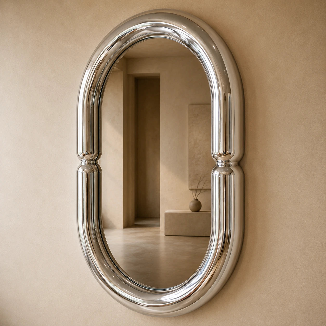 Chrome Capsule Mirror Mirrors Interior Moderna