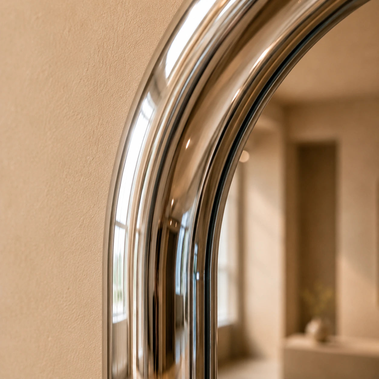 Chrome Capsule Mirror Mirrors Interior Moderna
