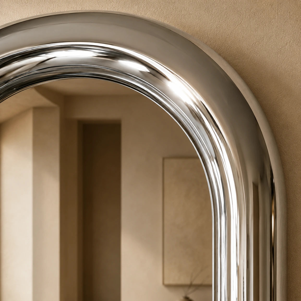 Chrome Capsule Mirror Mirrors Interior Moderna