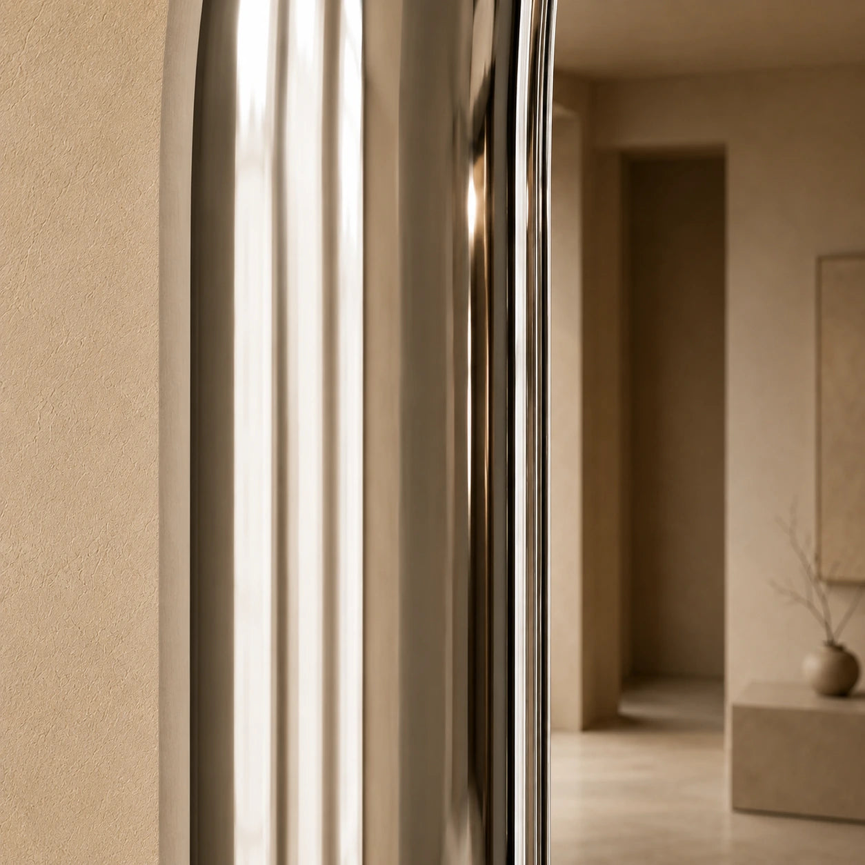 Chrome Capsule Mirror Mirrors Interior Moderna