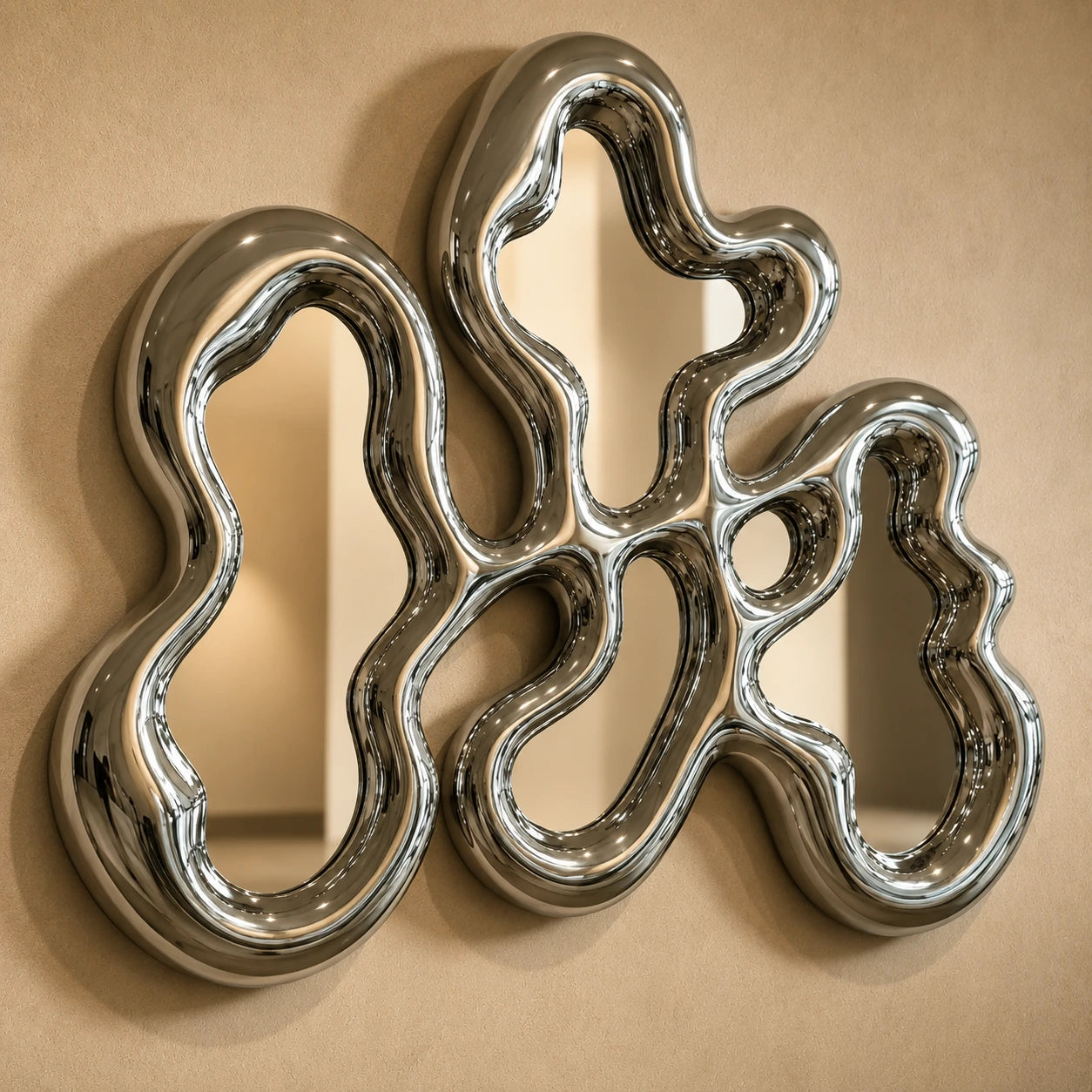Isadora Mirror | Chrome Mirror Interior Moderna
