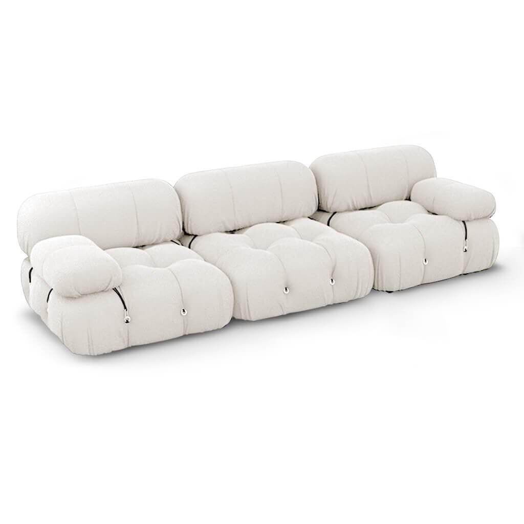 Mario Bellini Combination B Sofa Interior Moderna Pearl White Boucle