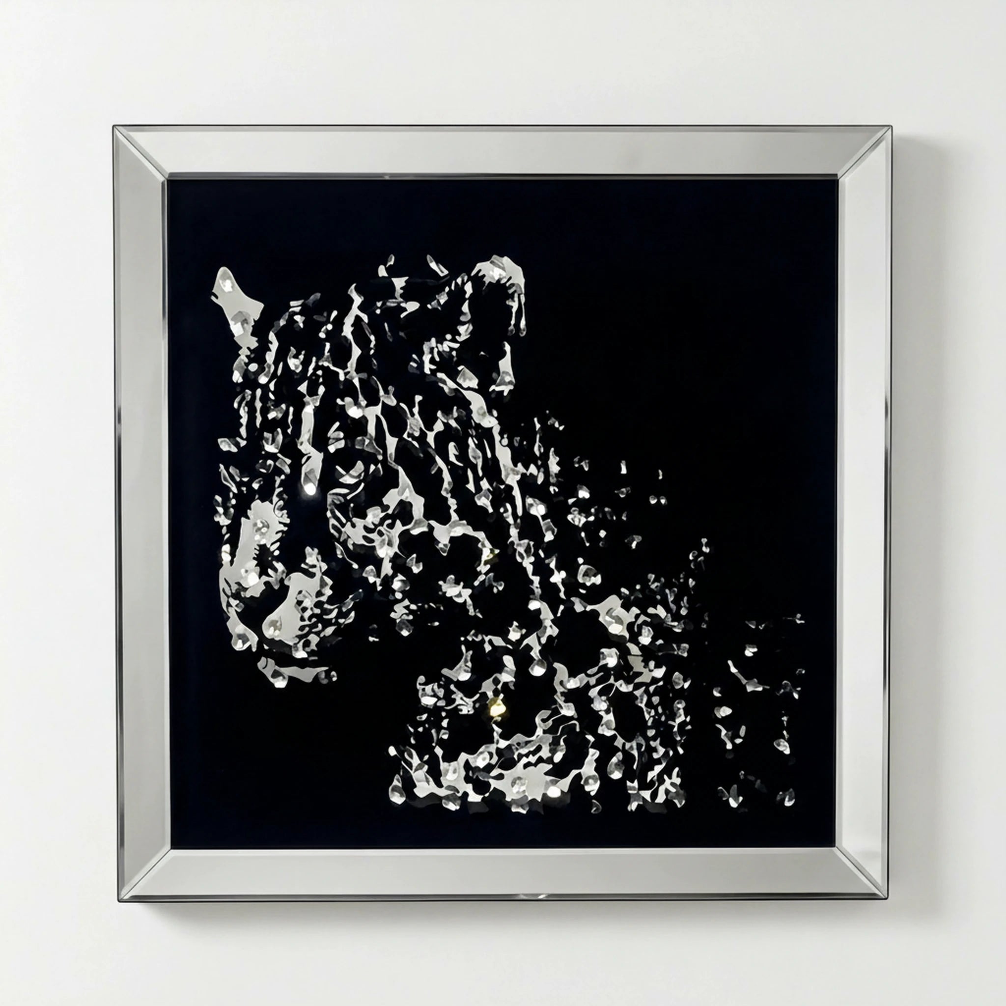 Midnight Leopard Wall Art Interior Moderna