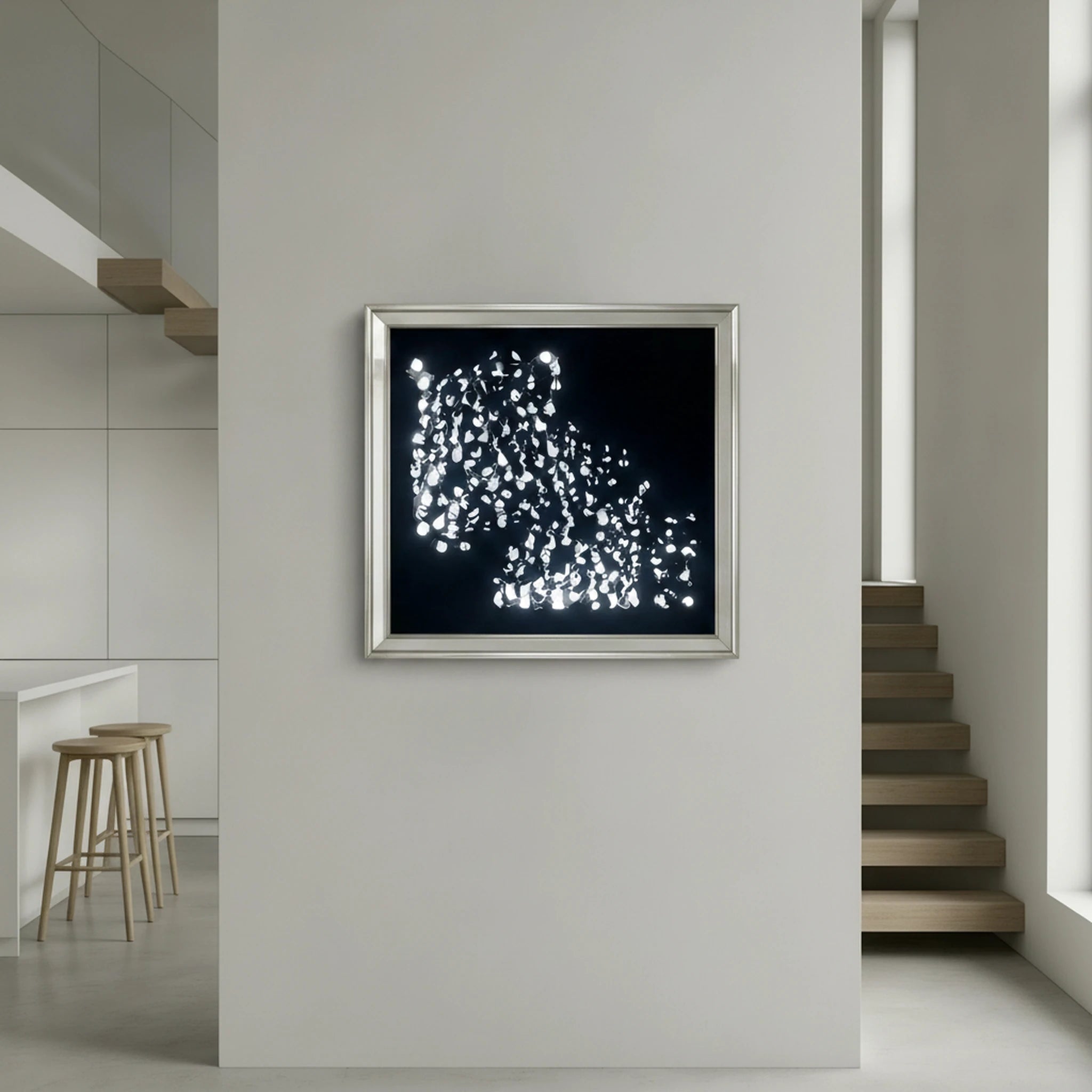 Midnight Leopard Wall Art Interior Moderna