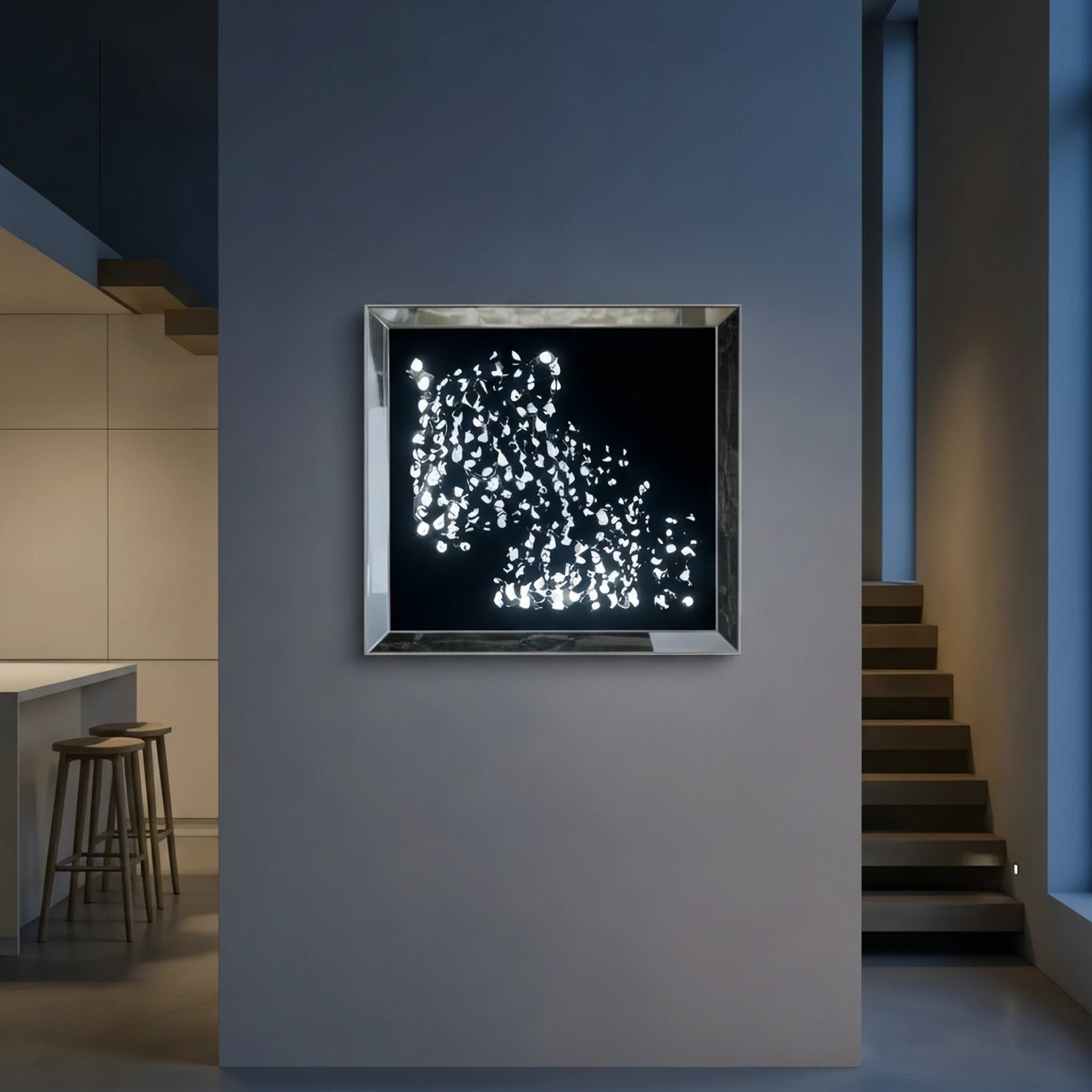 Midnight Leopard Wall Art Interior Moderna