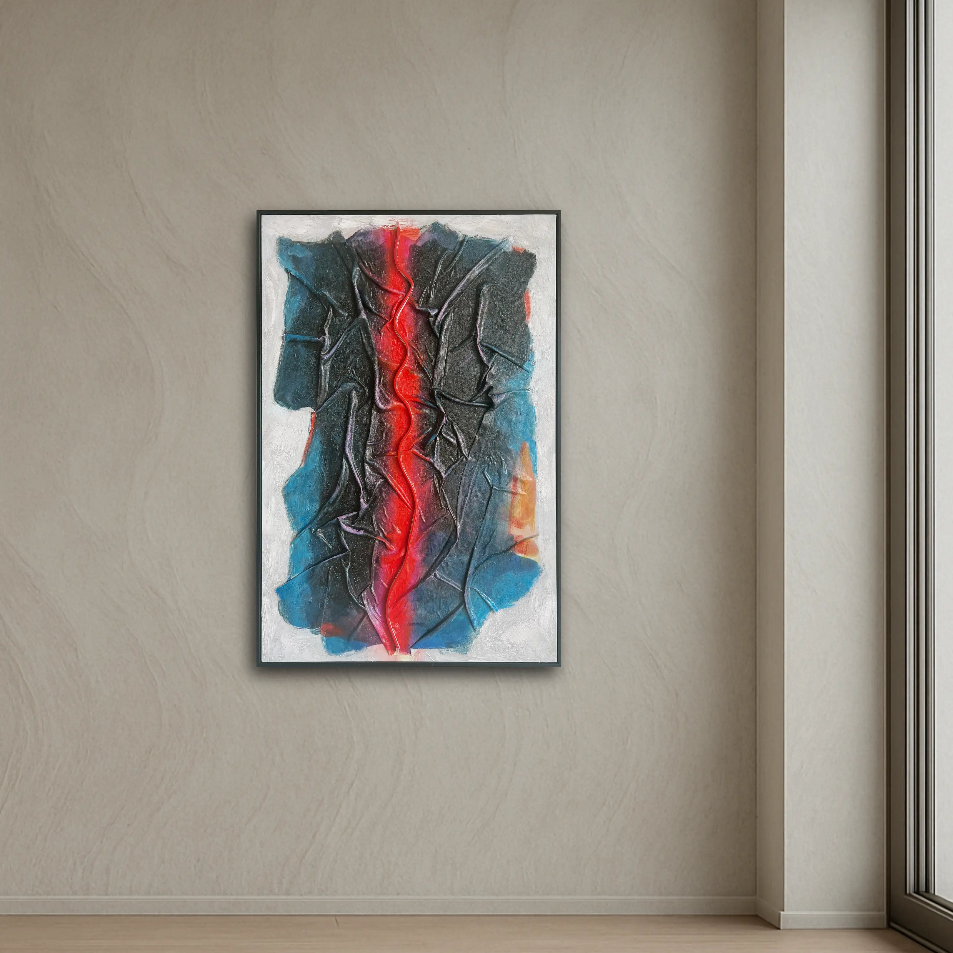 Neon Crease Wall Art Interior Moderna