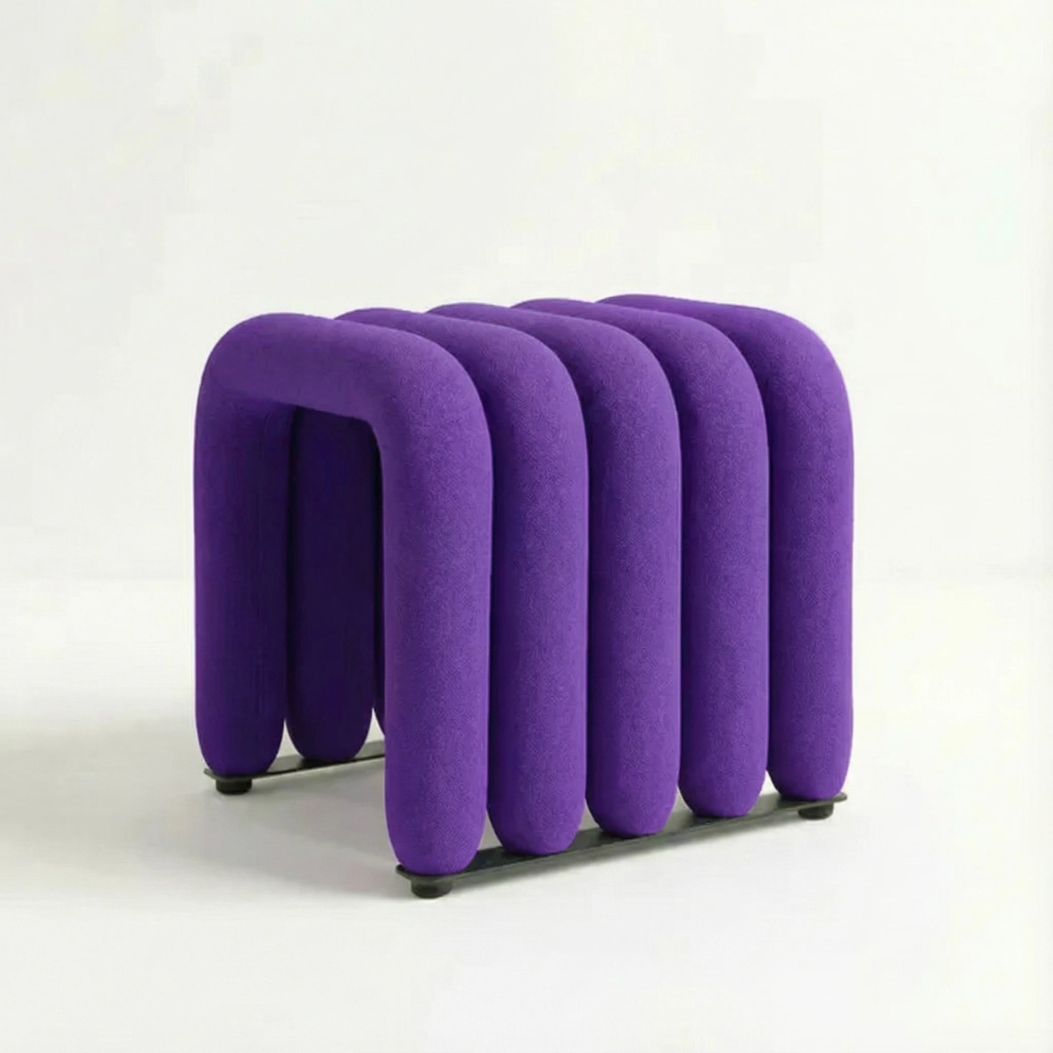 Noodle Pipe Stool Chair Interior Moderna Purple