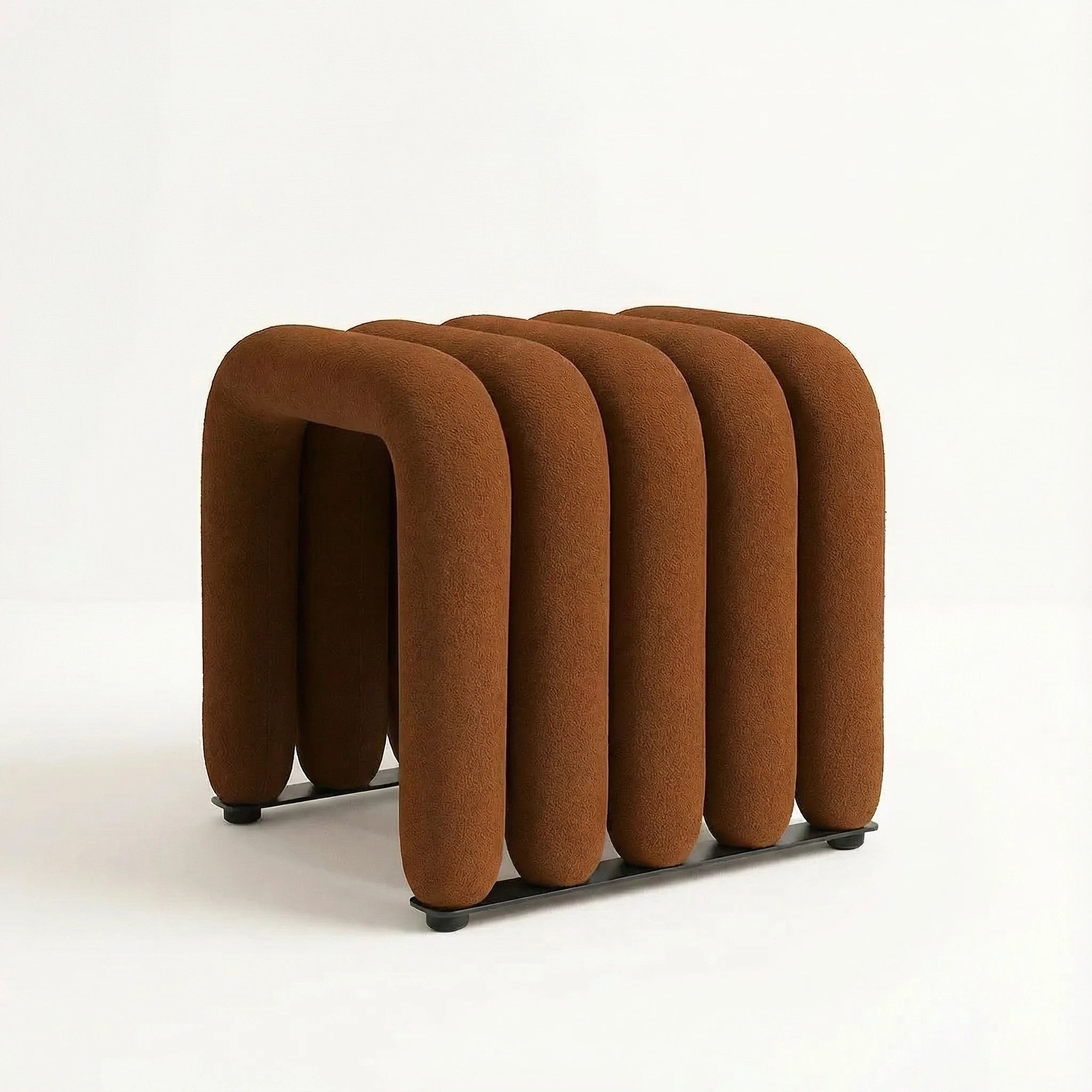 Noodle Pipe Stool Chair Interior Moderna Brown