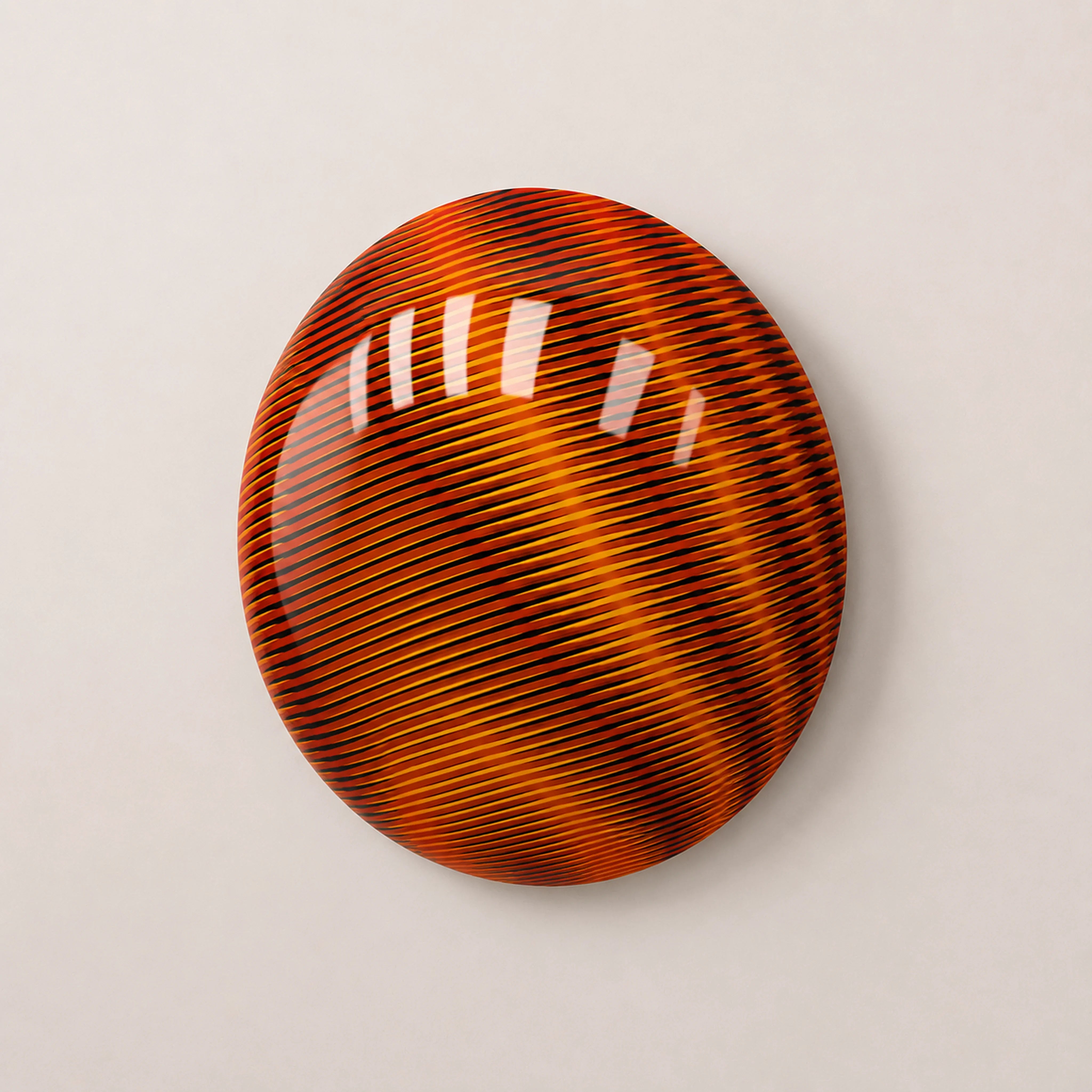 Linear Shift | Obsidian Ember Wall Art Interior Moderna