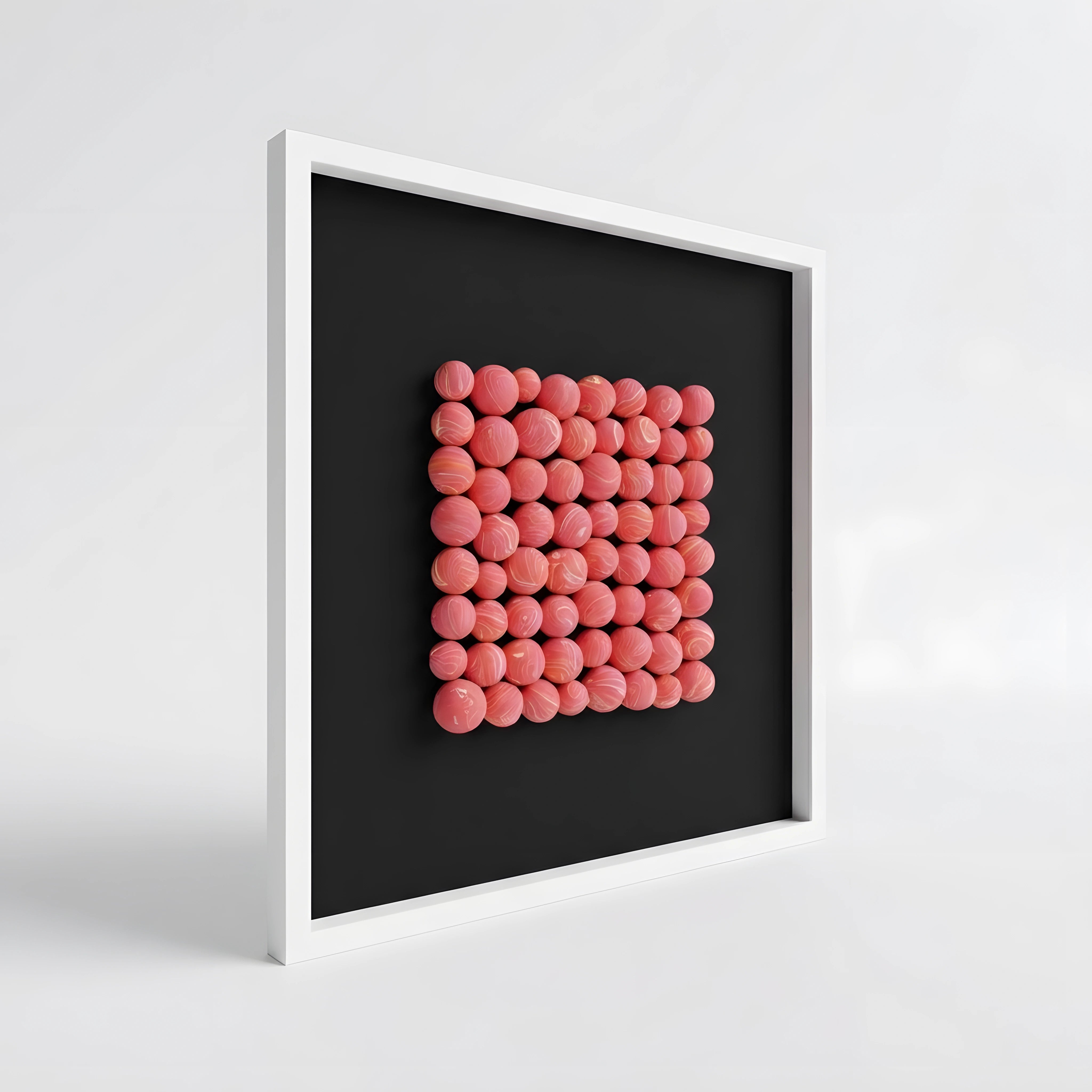 Orange Haze Bubble Cluster Wall Art Jianzhi