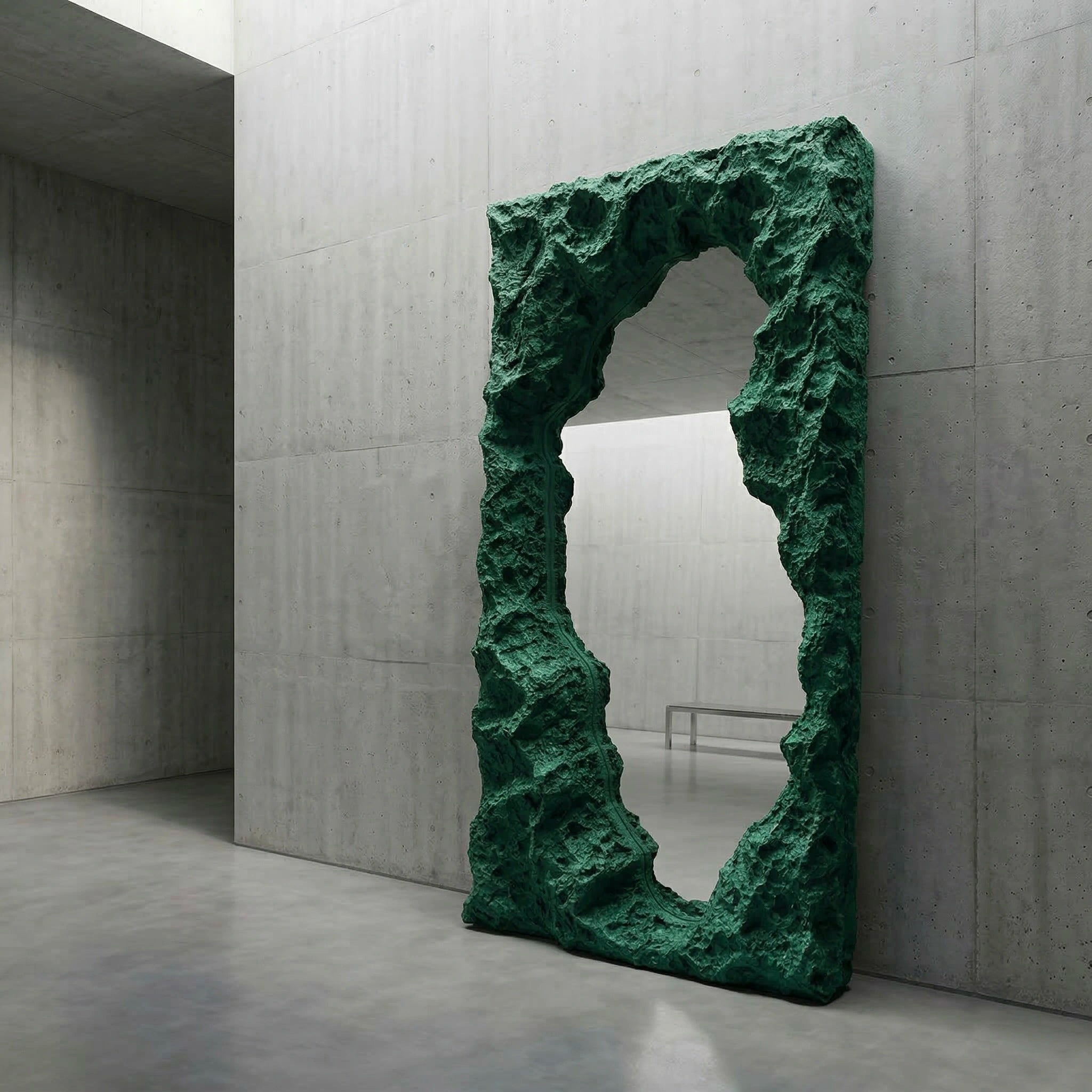 Orpheus Green Mirror Mirror Interior Moderna