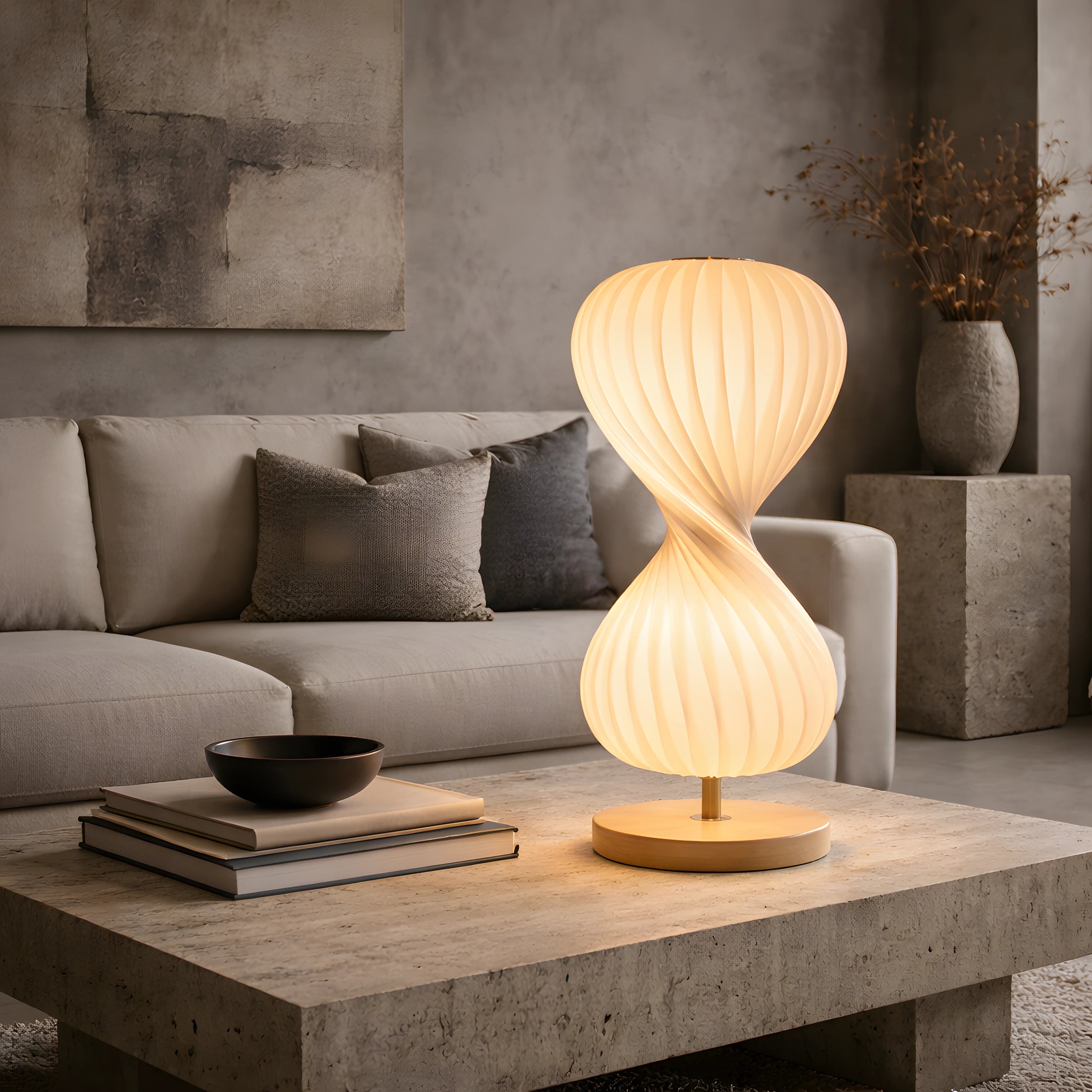 Ozawa Twisted Bamboo Lamp