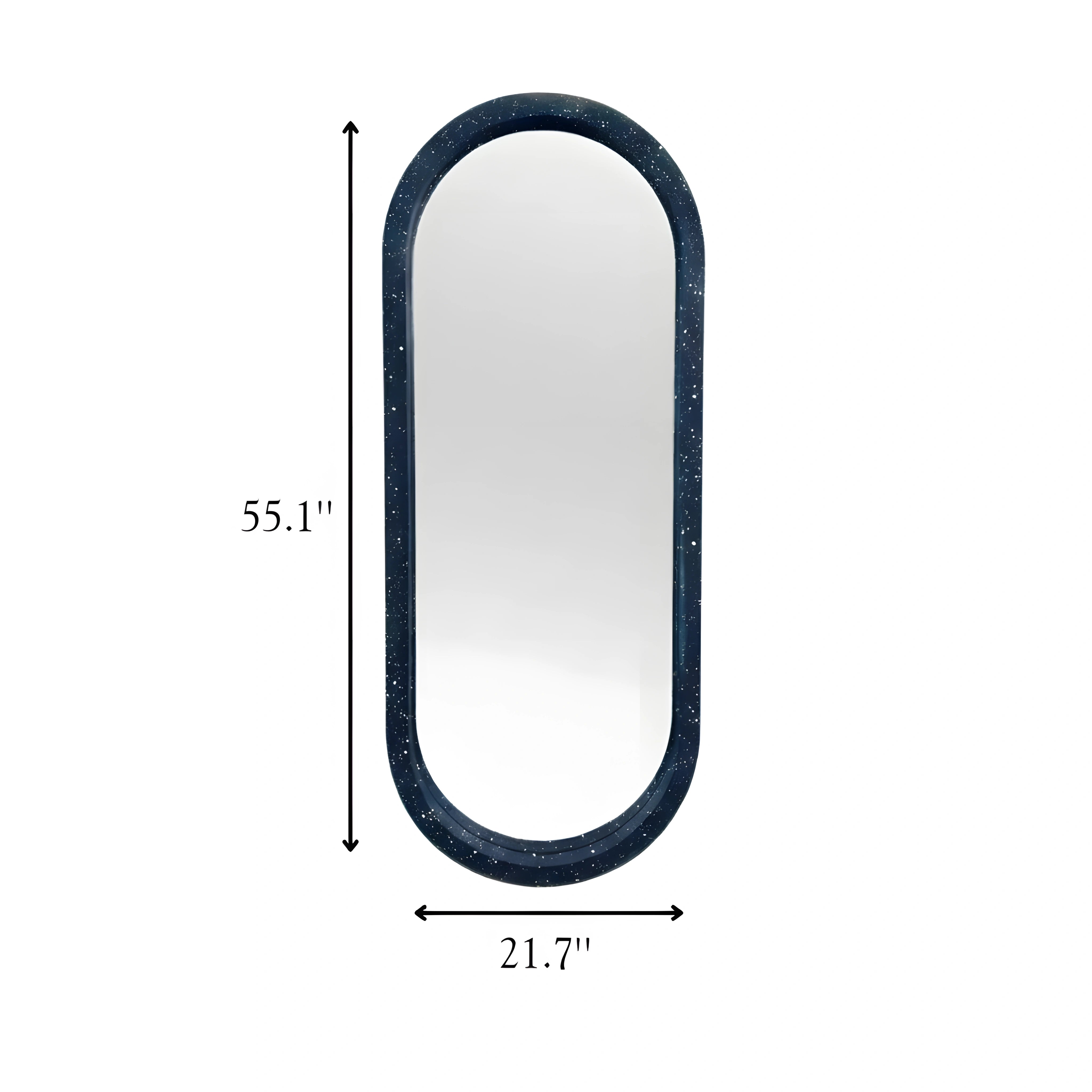 The Pill Mirror | Speckled Blue Mirror Interior Moderna
