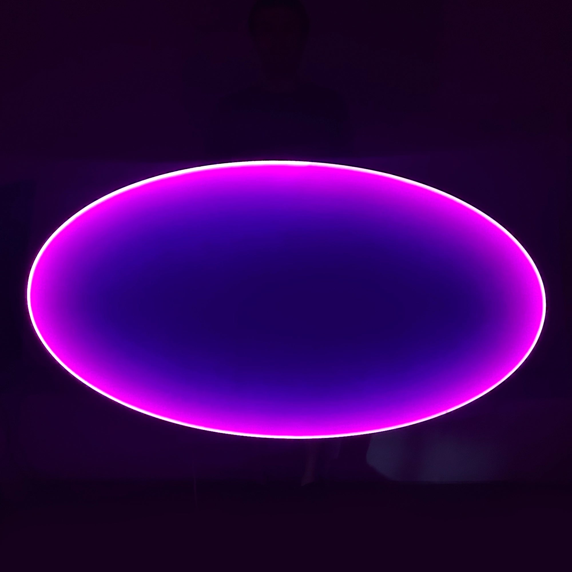 Threshold of Maybe | Dusk Magenta Wall Art Interior Moderna