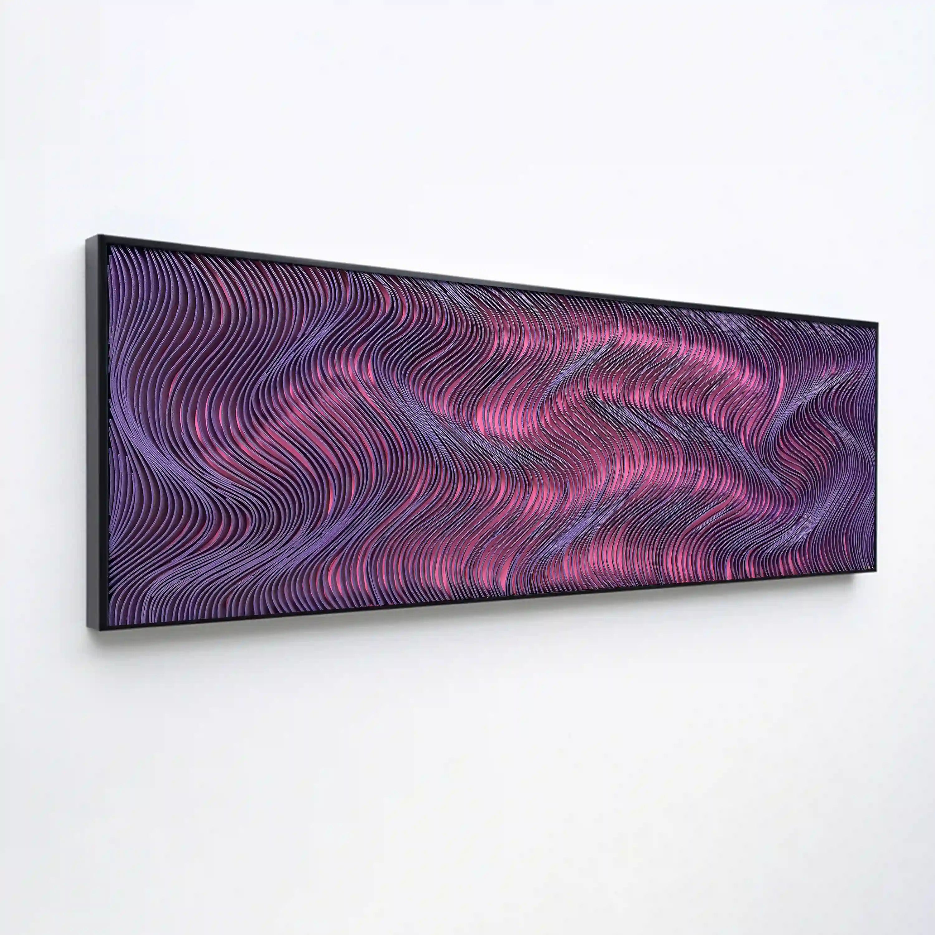 Spectral Currents | Magenta Flux Wall Art Jianzhi