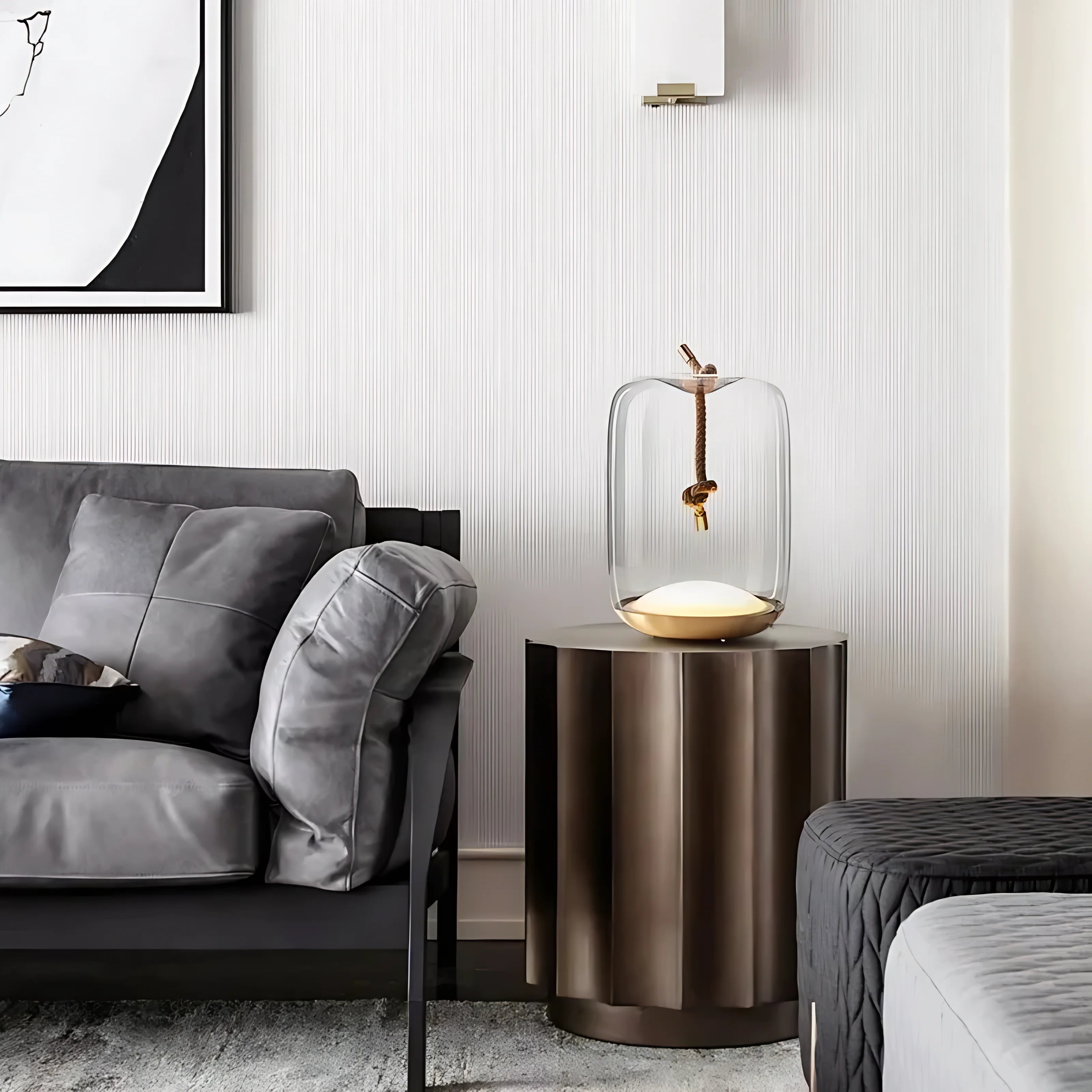 Hanging Rope Table Lamp Lamp Interior Moderna