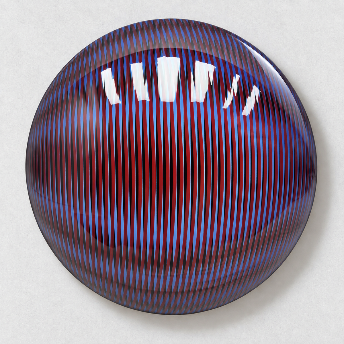 Linear Shift | Crimson Rift Wall Art Interior Moderna