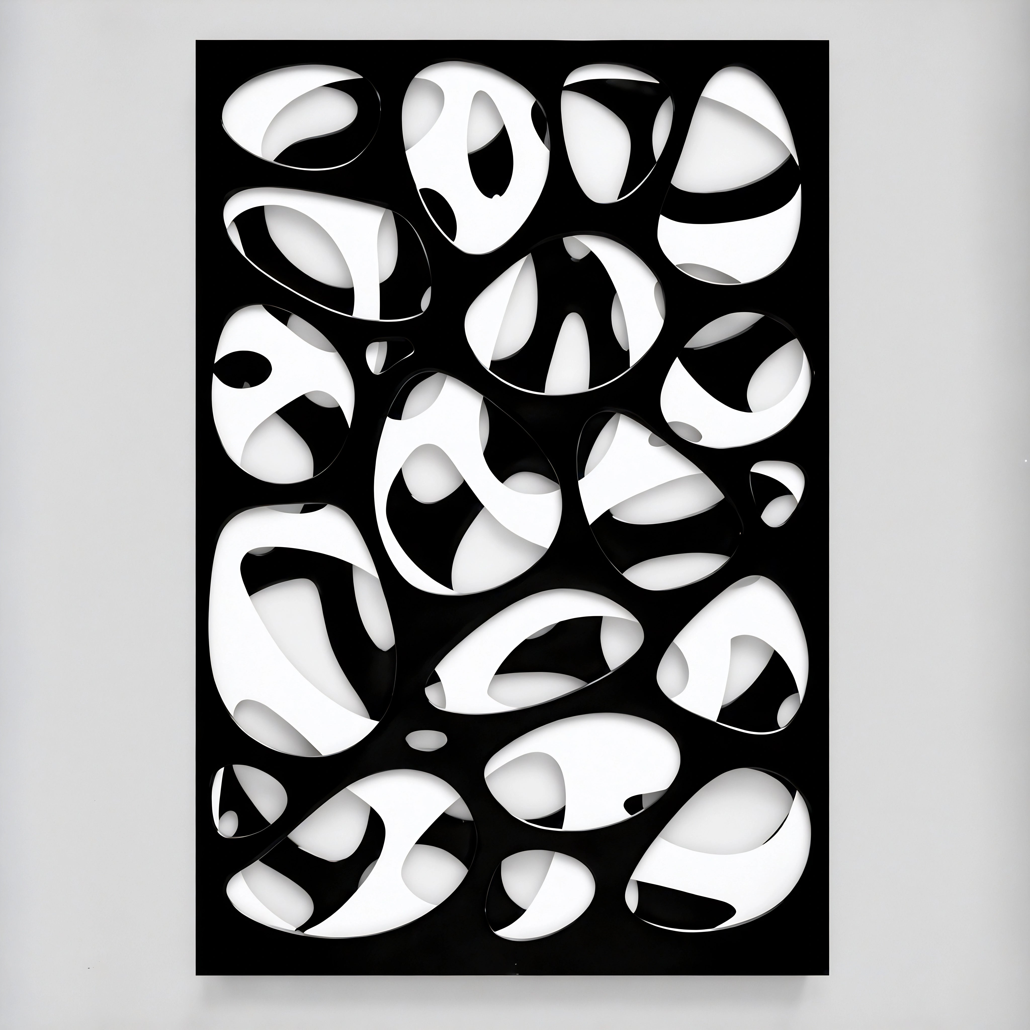 Spectral Flux: Binary Wall Art Interior Moderna