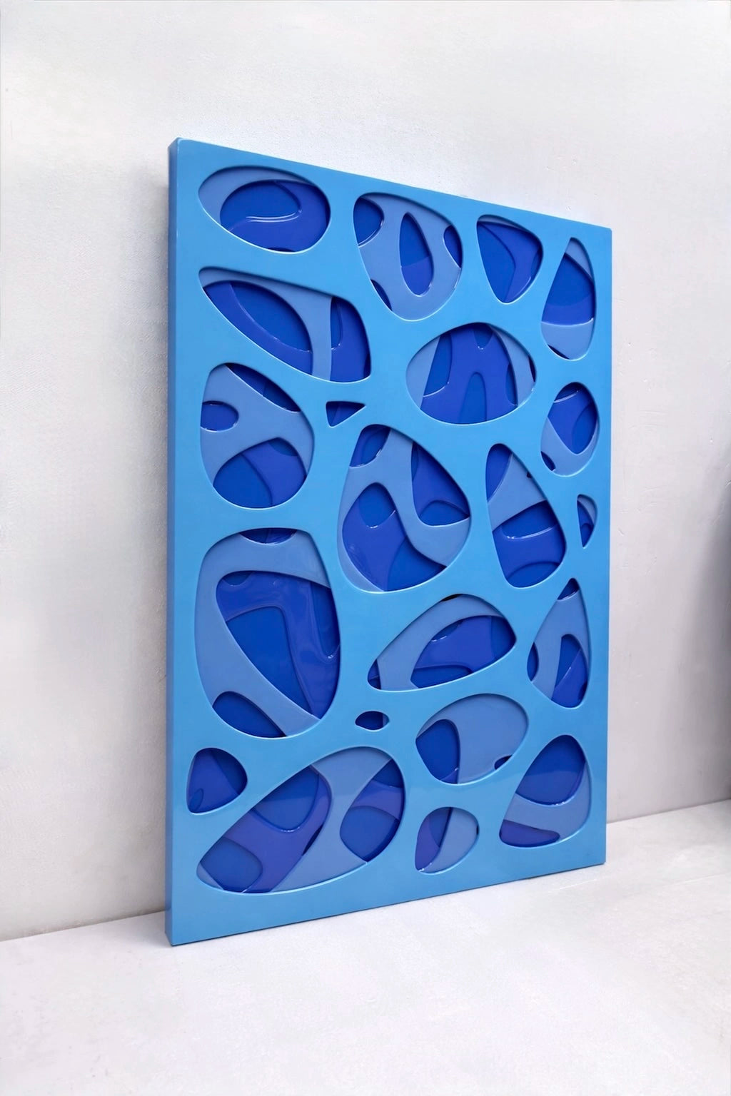 Spectral Flux: Abyssal Blue Wall Art Interior Moderna