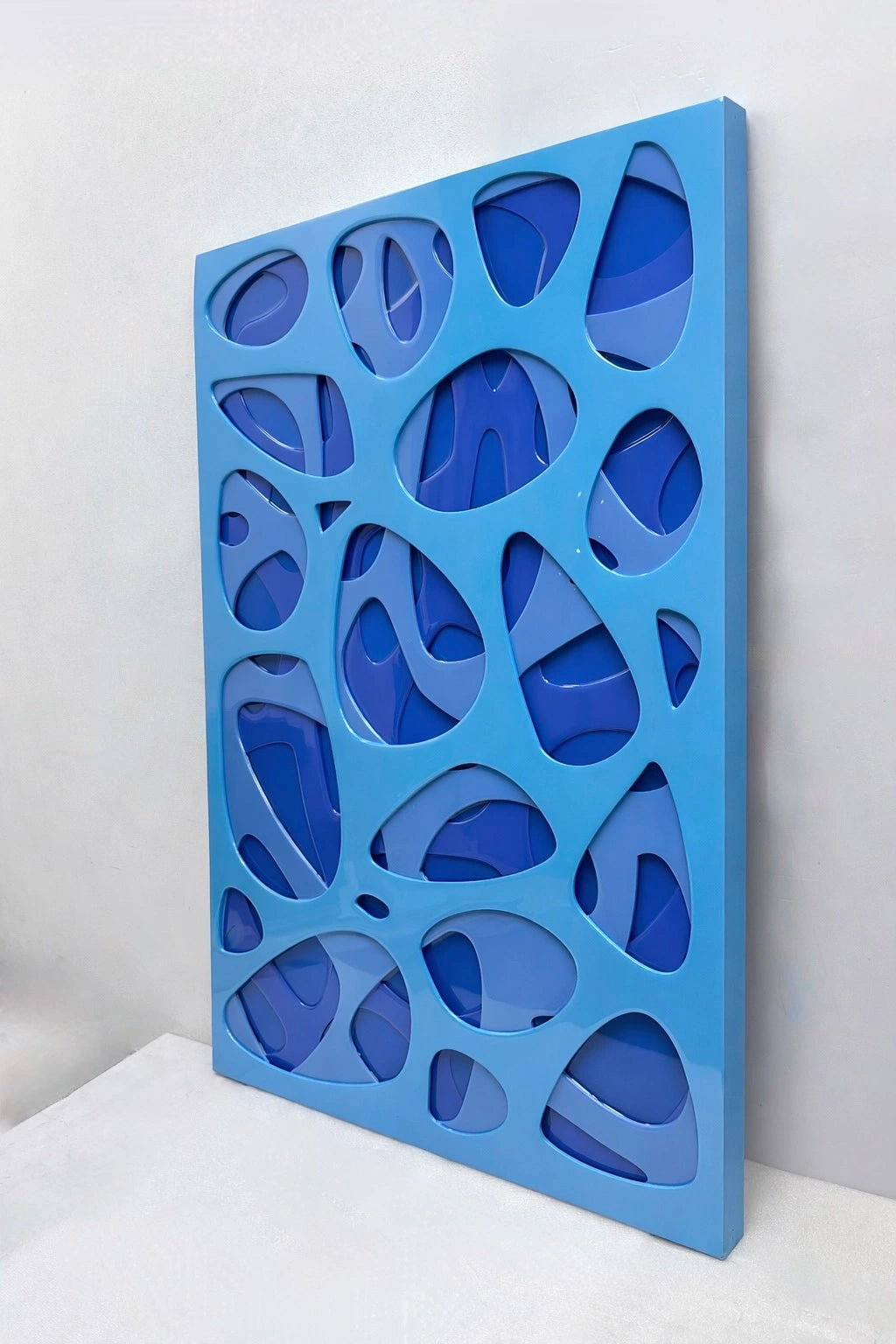 Spectral Flux: Abyssal Blue Wall Art Interior Moderna