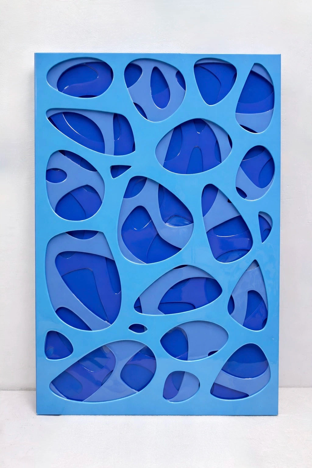 Spectral Flux: Abyssal Blue Wall Art Interior Moderna