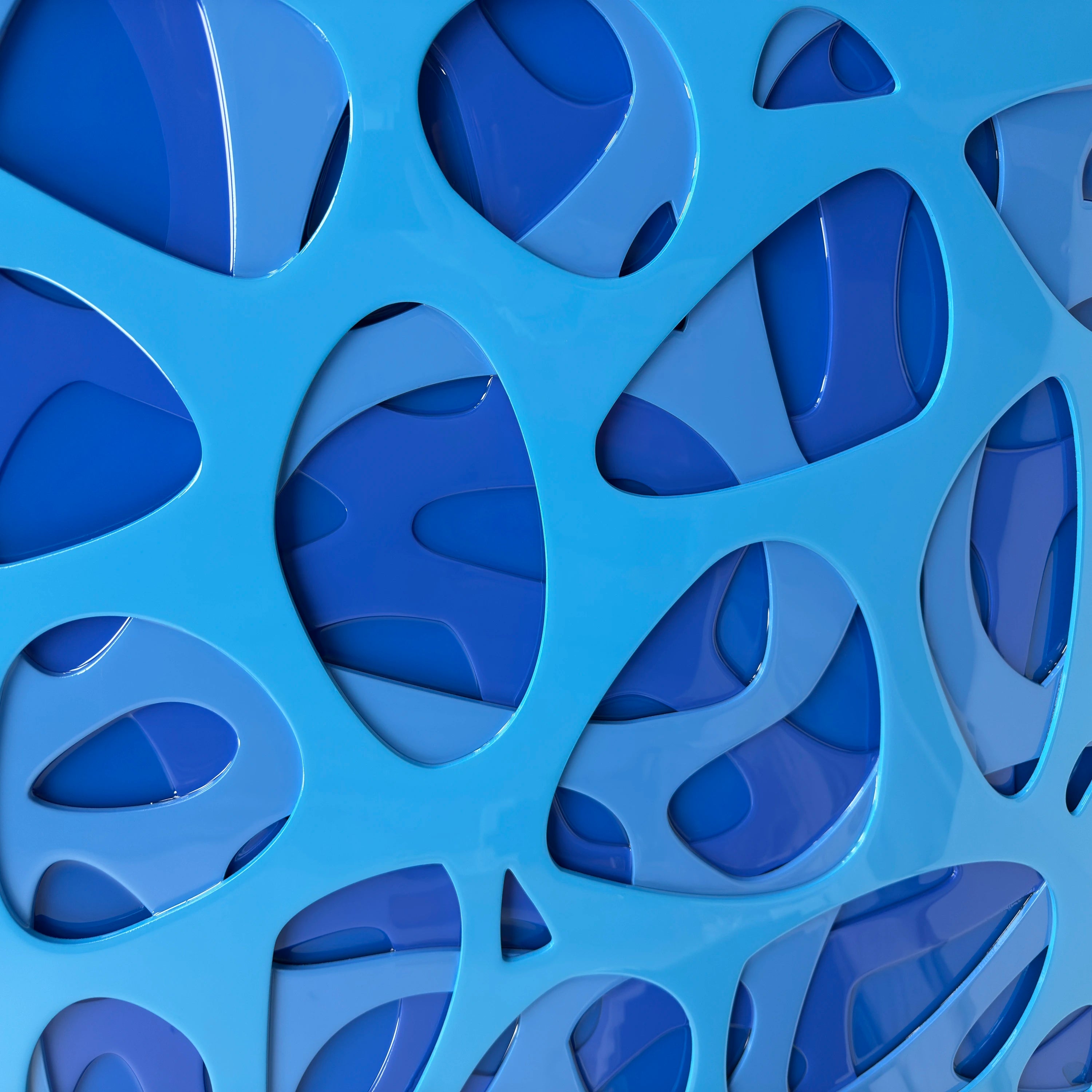 Spectral Flux: Abyssal Blue Wall Art Interior Moderna