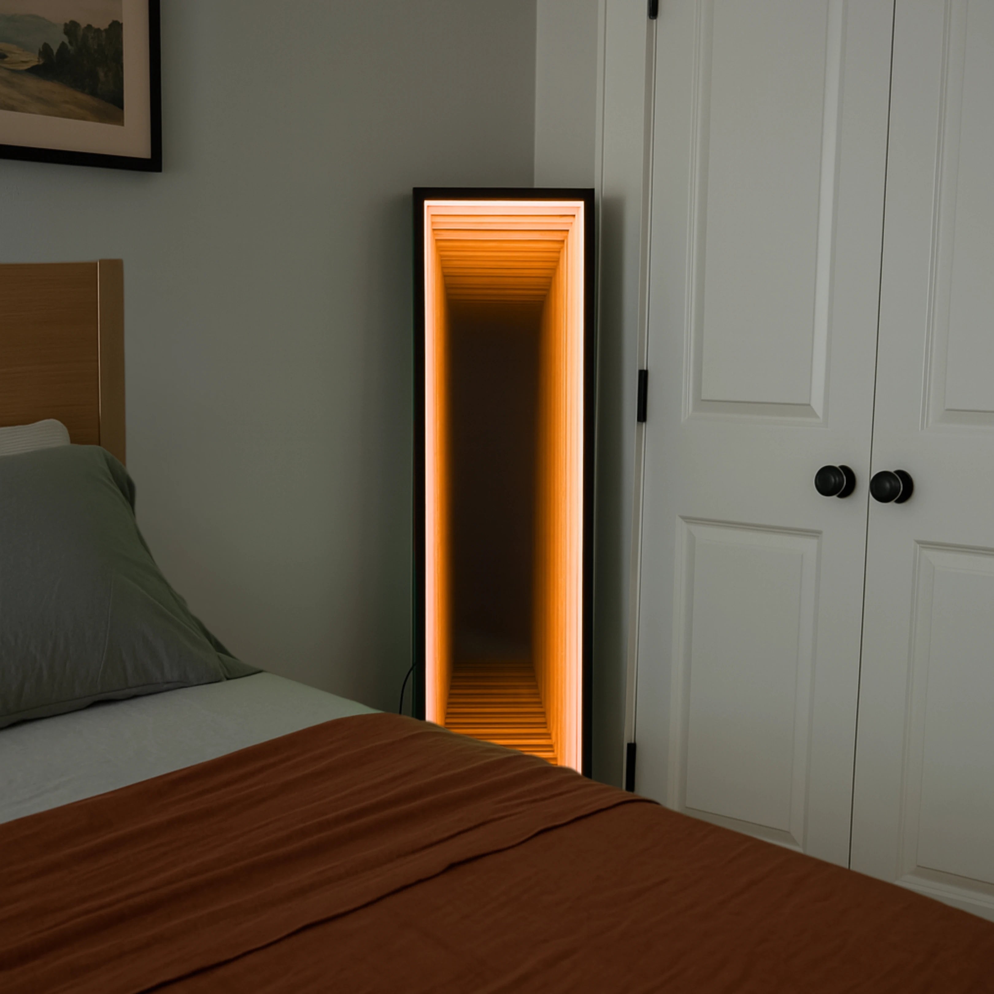 Tall Infinity Mirror Mirror Interior Moderna