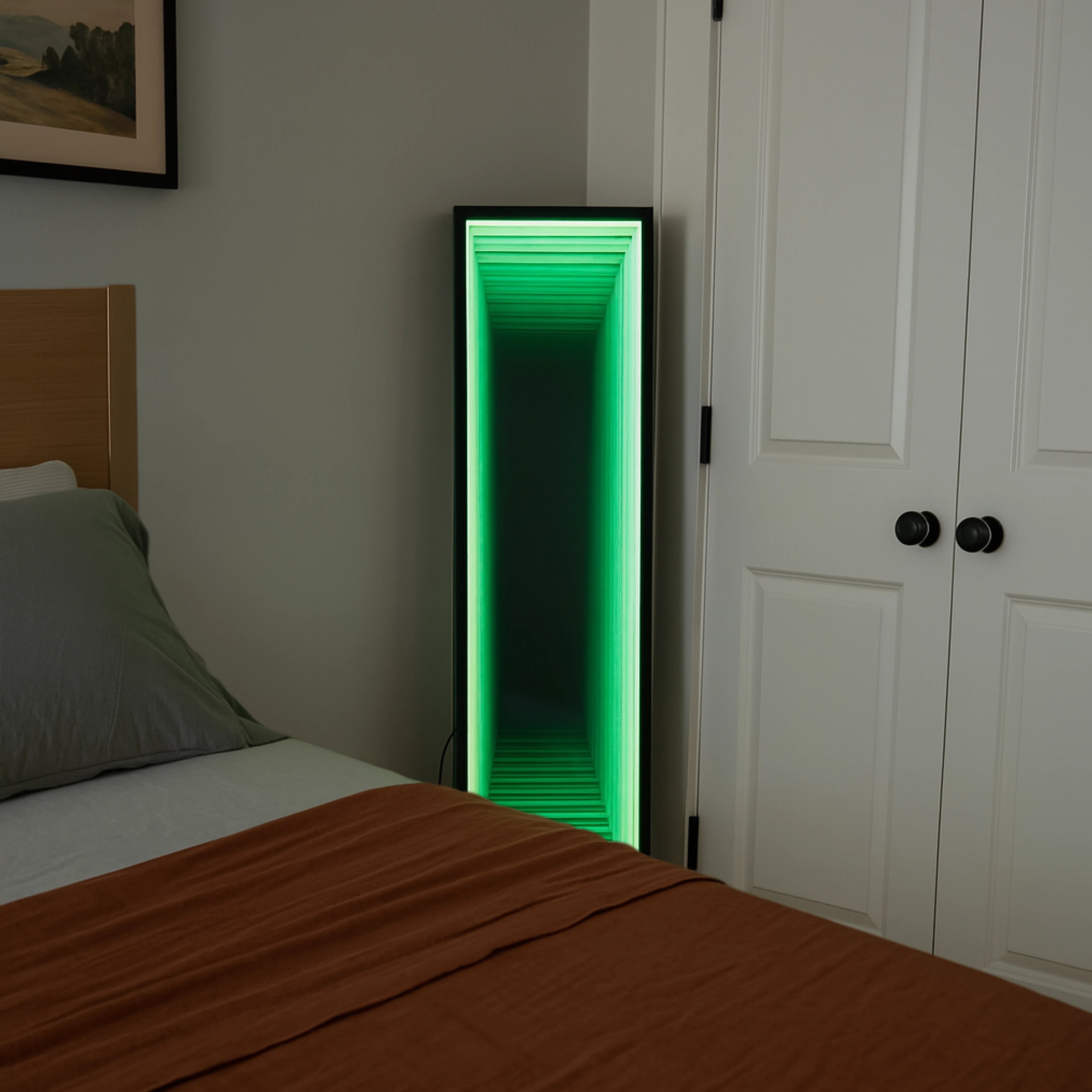 Tall Infinity Mirror Mirror Interior Moderna