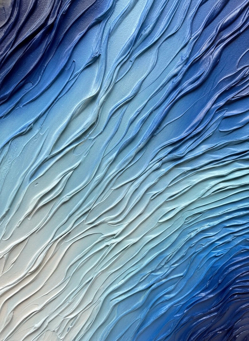 Tidal Veil Wall Art Jianzhi