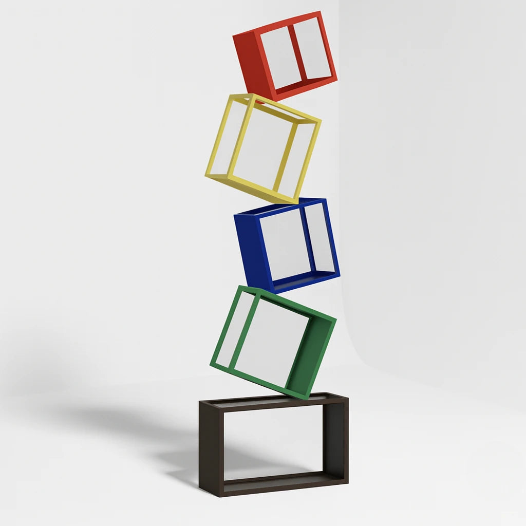 Totem Bookshelves Interior Moderna Multi-Color