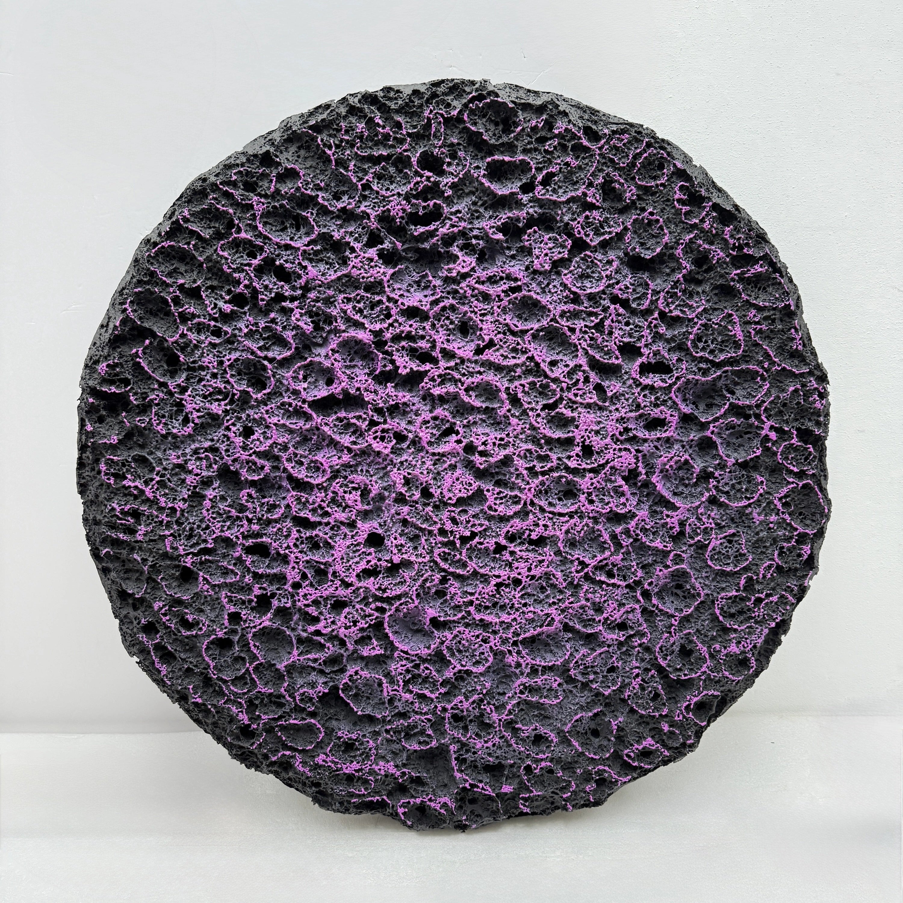 Erosion | Violet Coral Wall Art Jianzhi