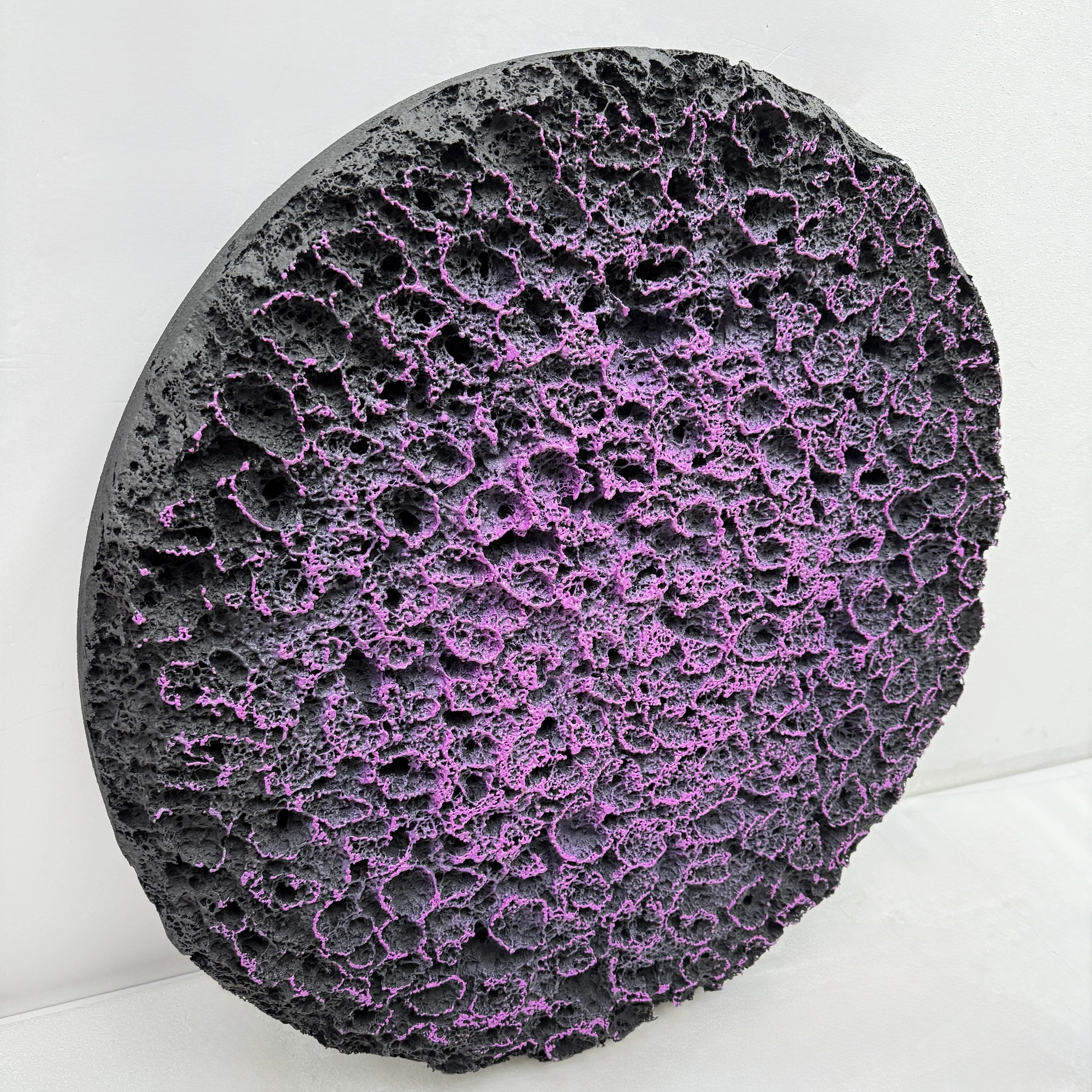 Erosion | Violet Coral Wall Art Jianzhi