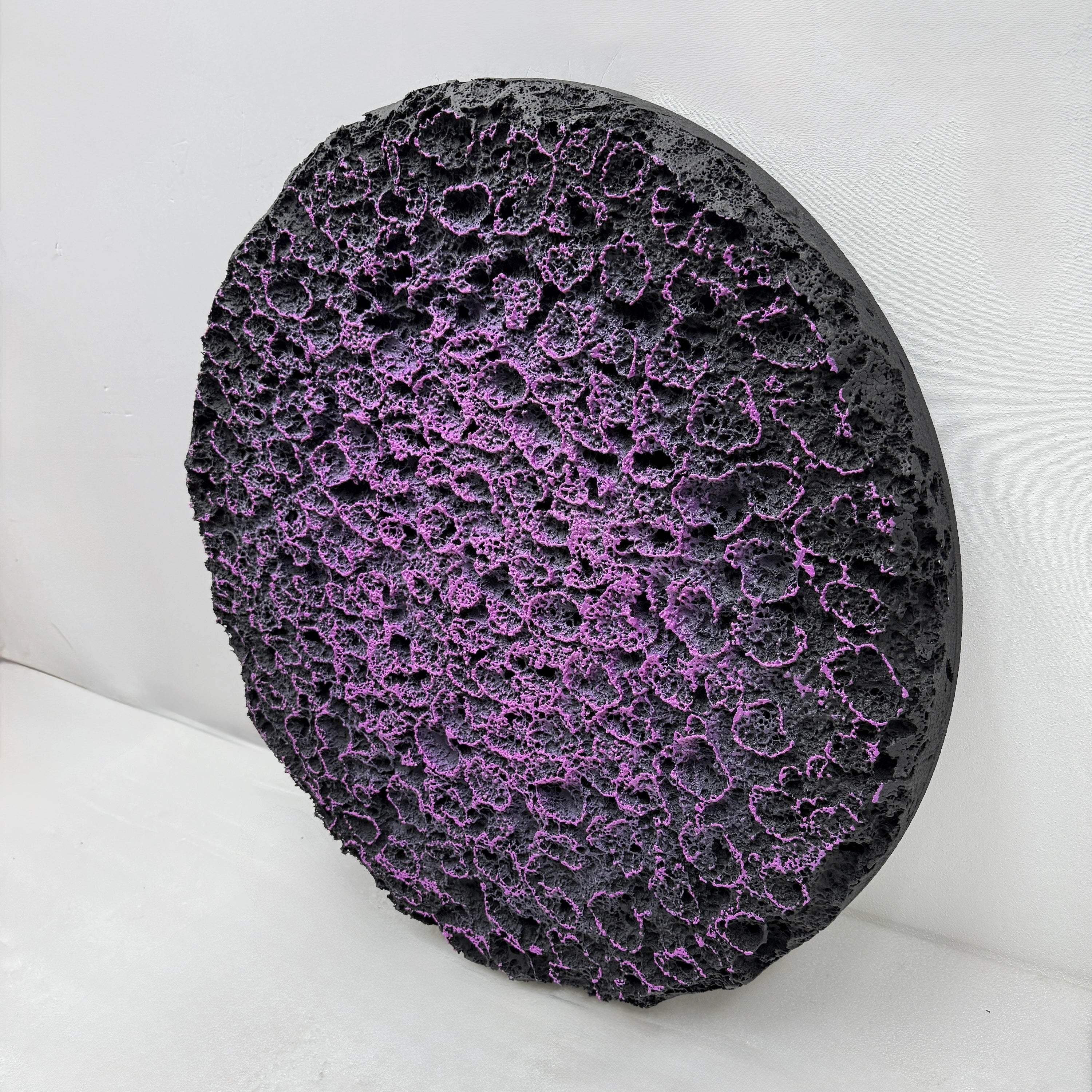 Erosion | Violet Coral Wall Art Jianzhi