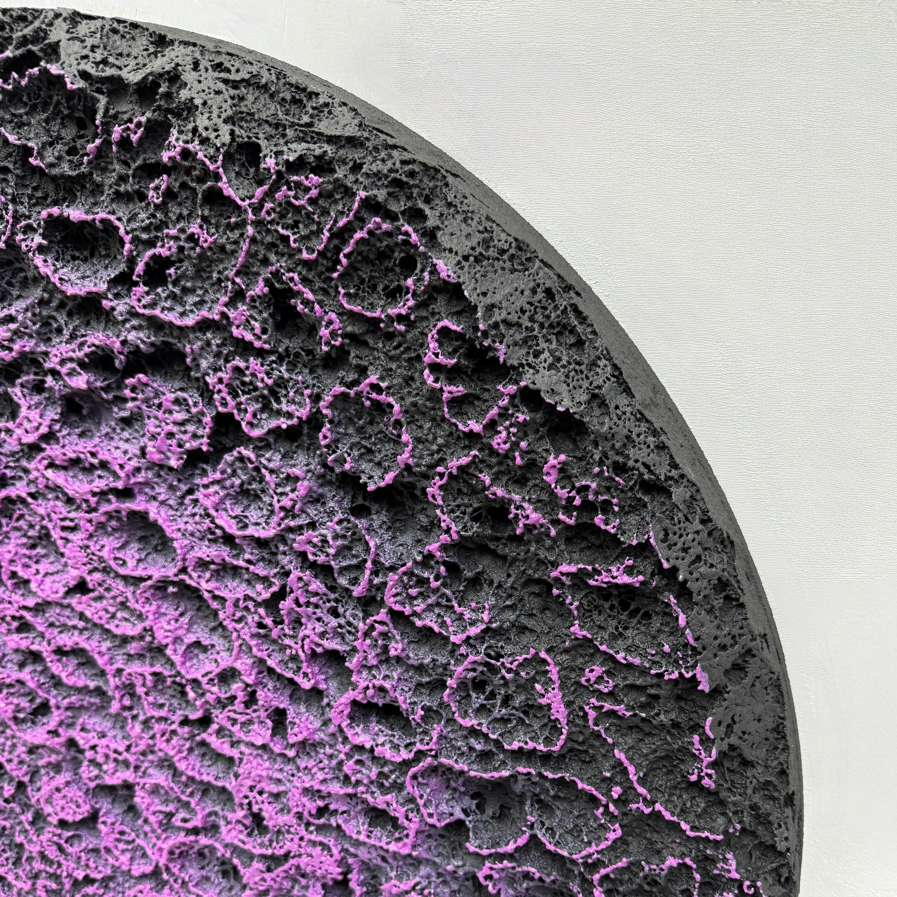 Erosion | Violet Coral Wall Art Jianzhi