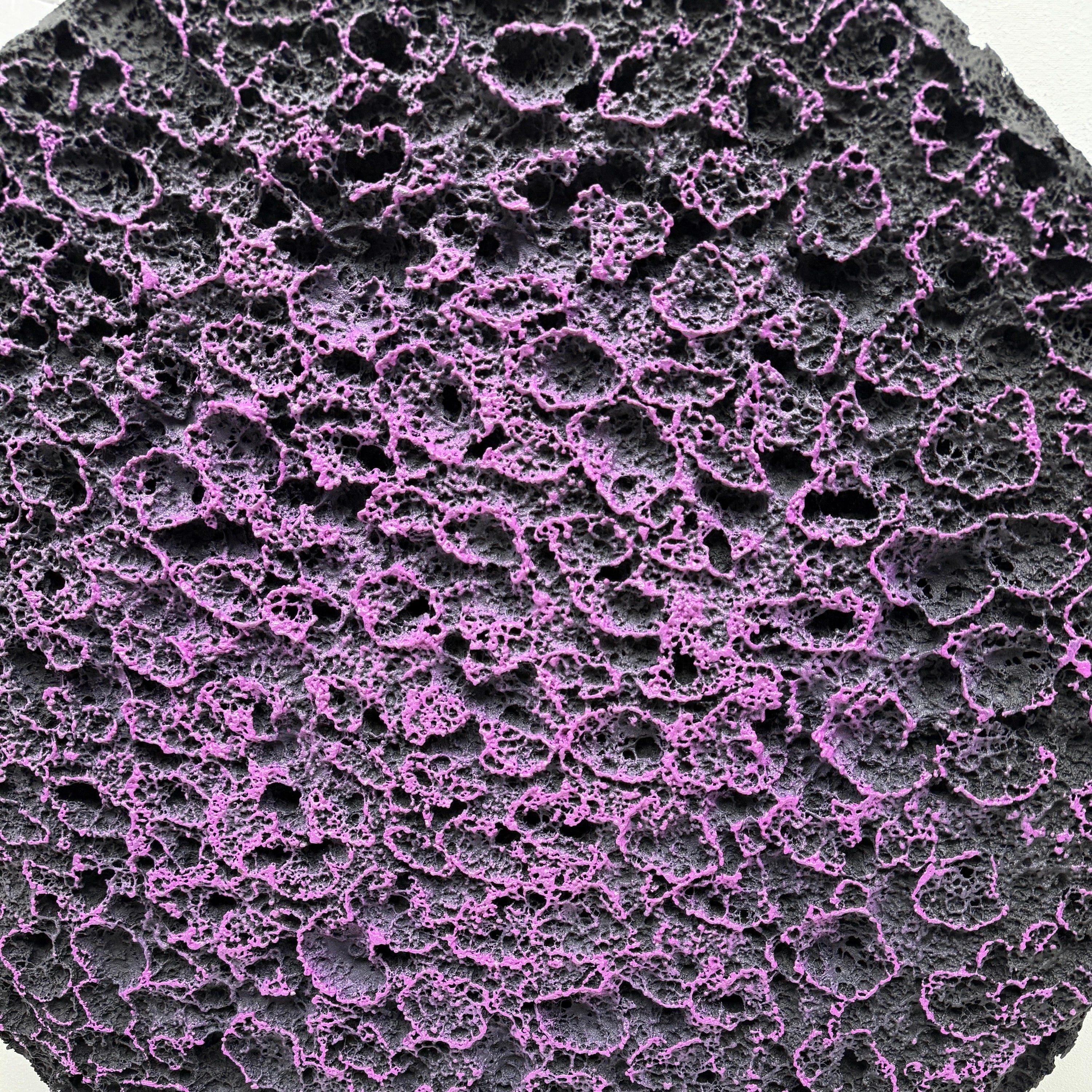 Erosion | Violet Coral Wall Art Jianzhi
