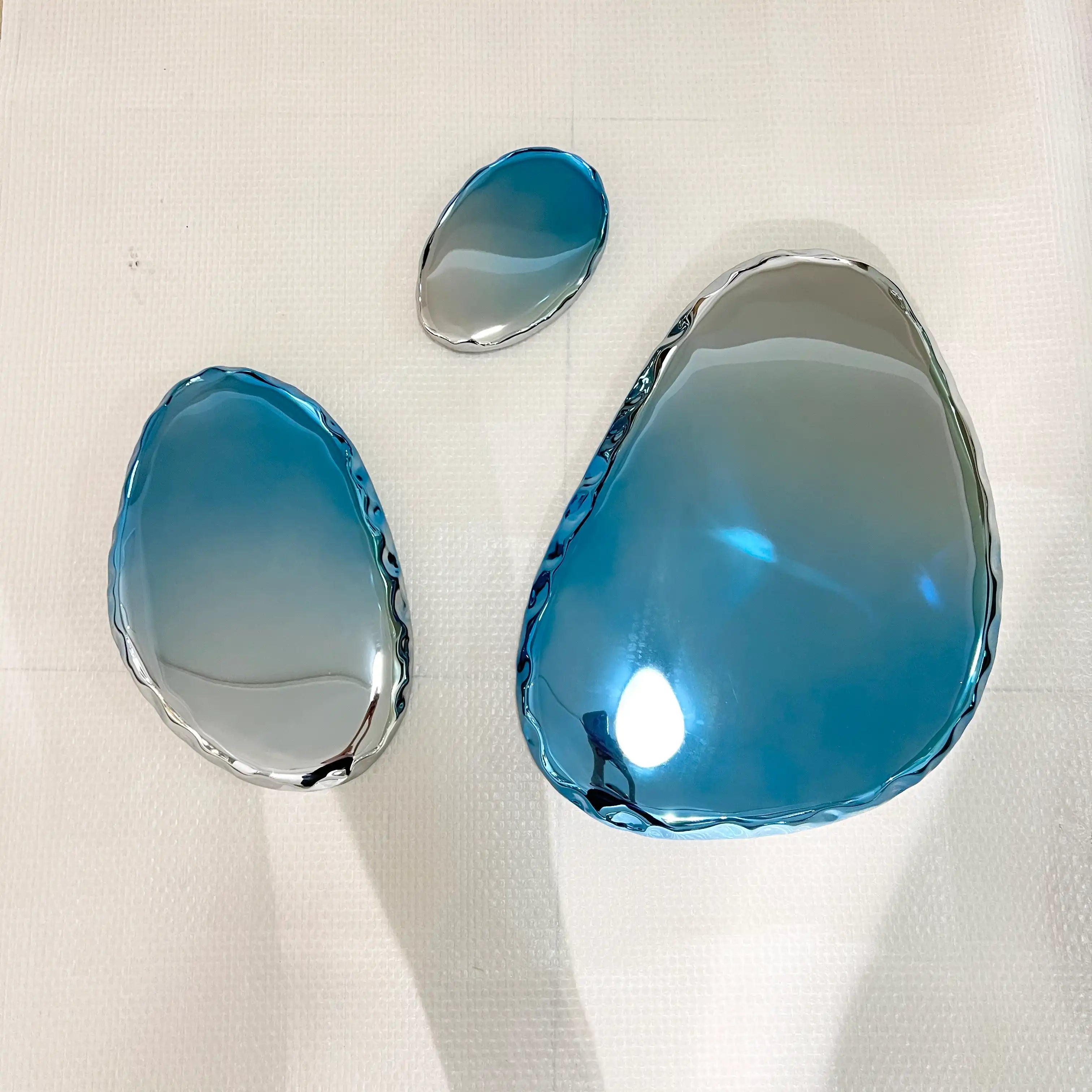 Chrome Bubbles Wall Art Interior Moderna