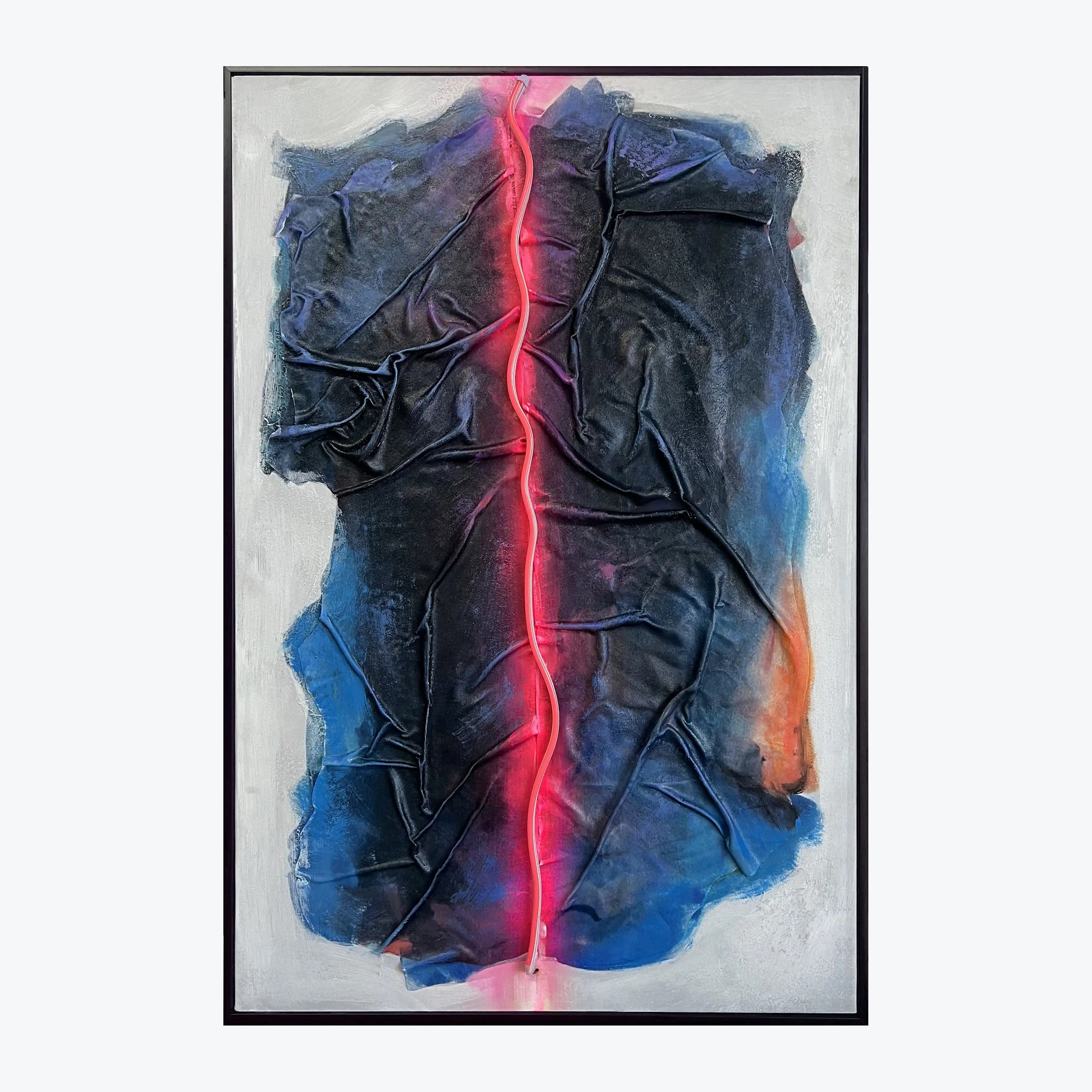 Neon Crease Wall Art Interior Moderna