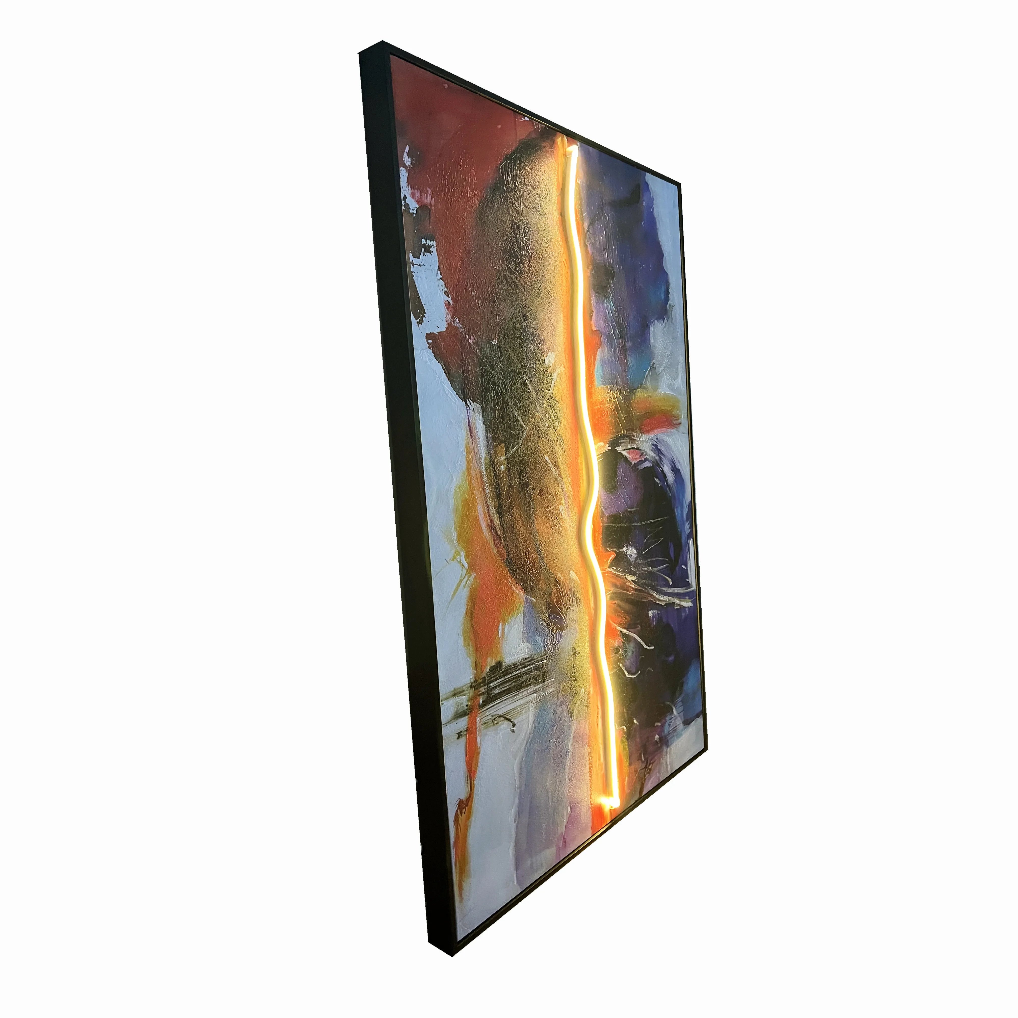 Split Signal Wall Art Interior Moderna