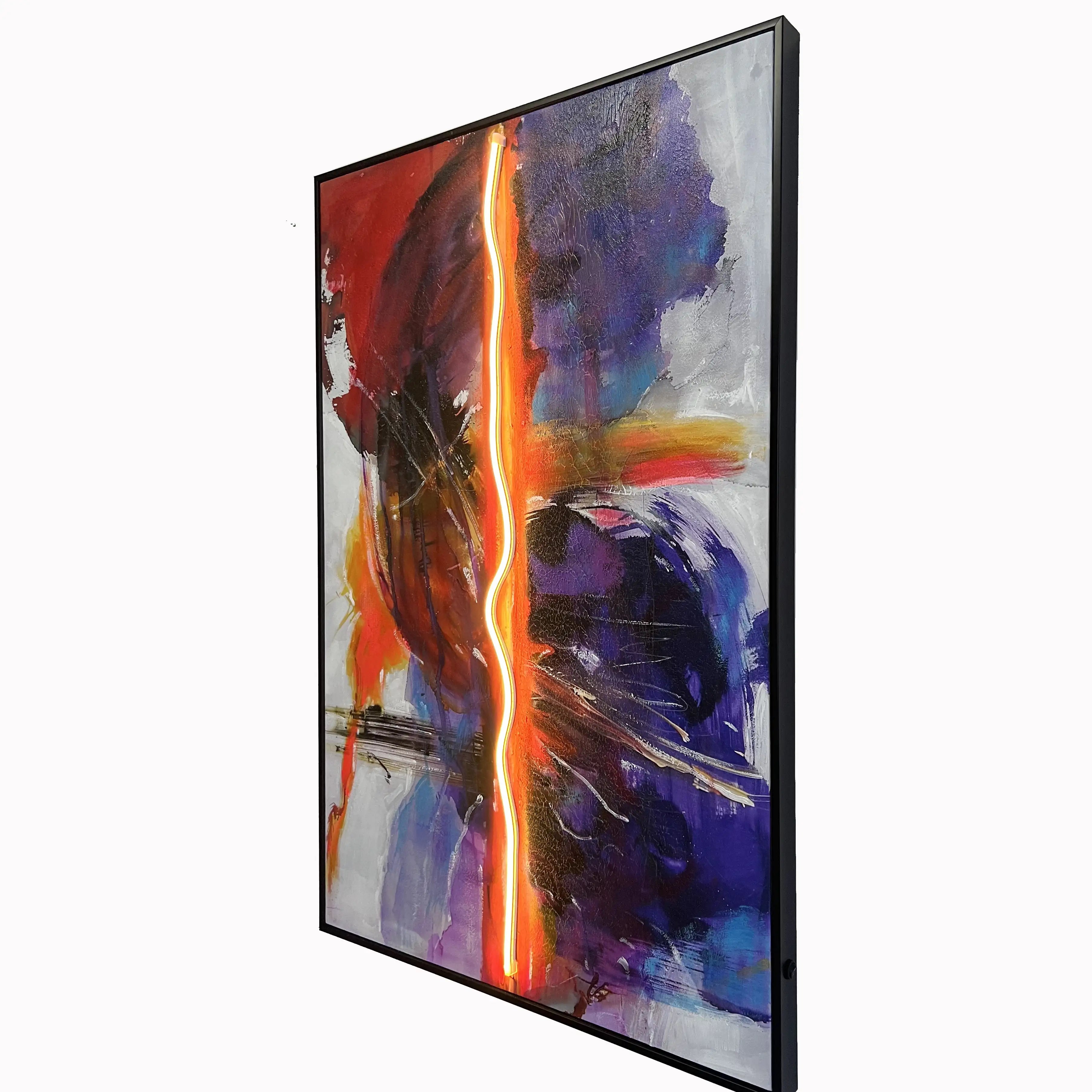 Split Signal Wall Art Interior Moderna