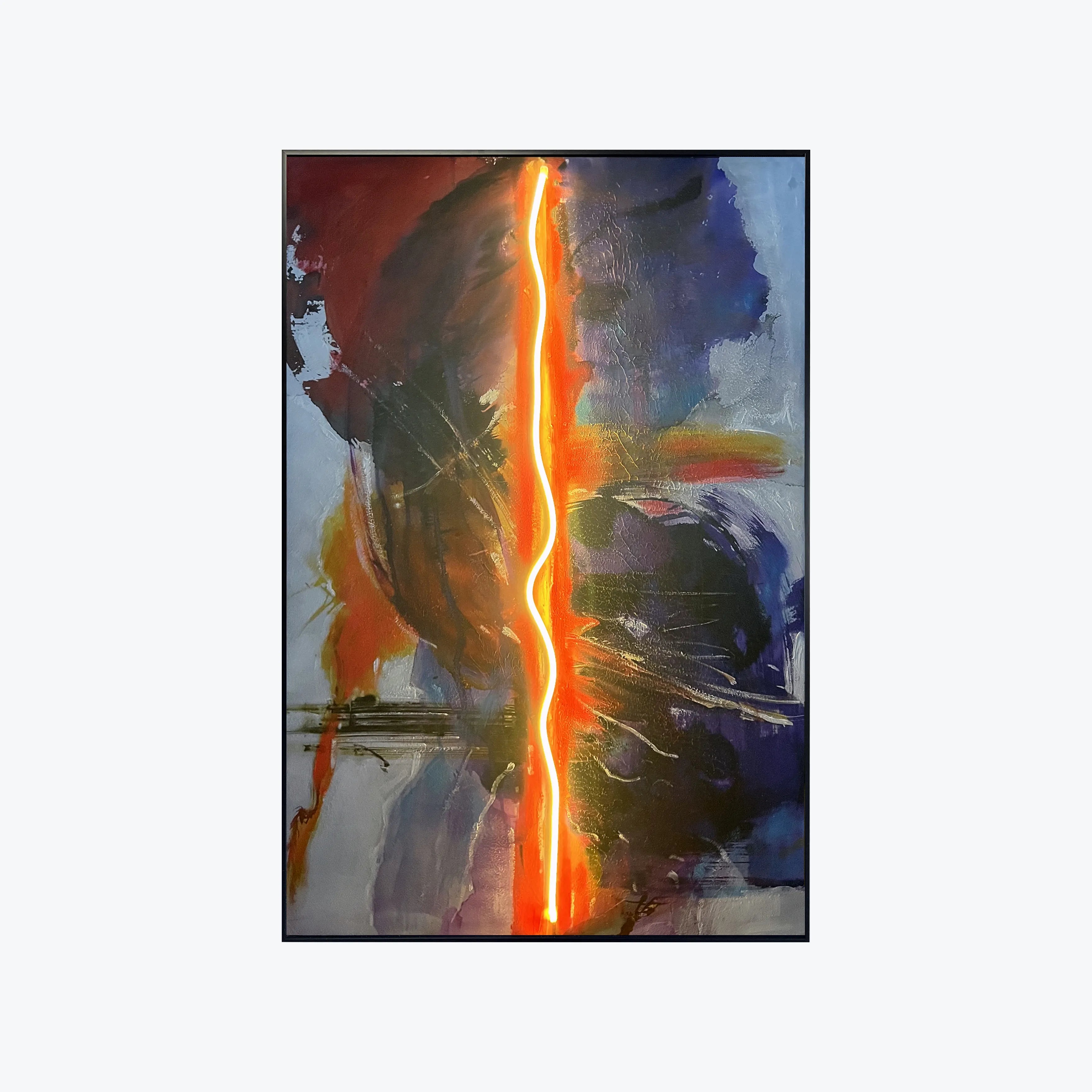 Split Signal Wall Art Interior Moderna