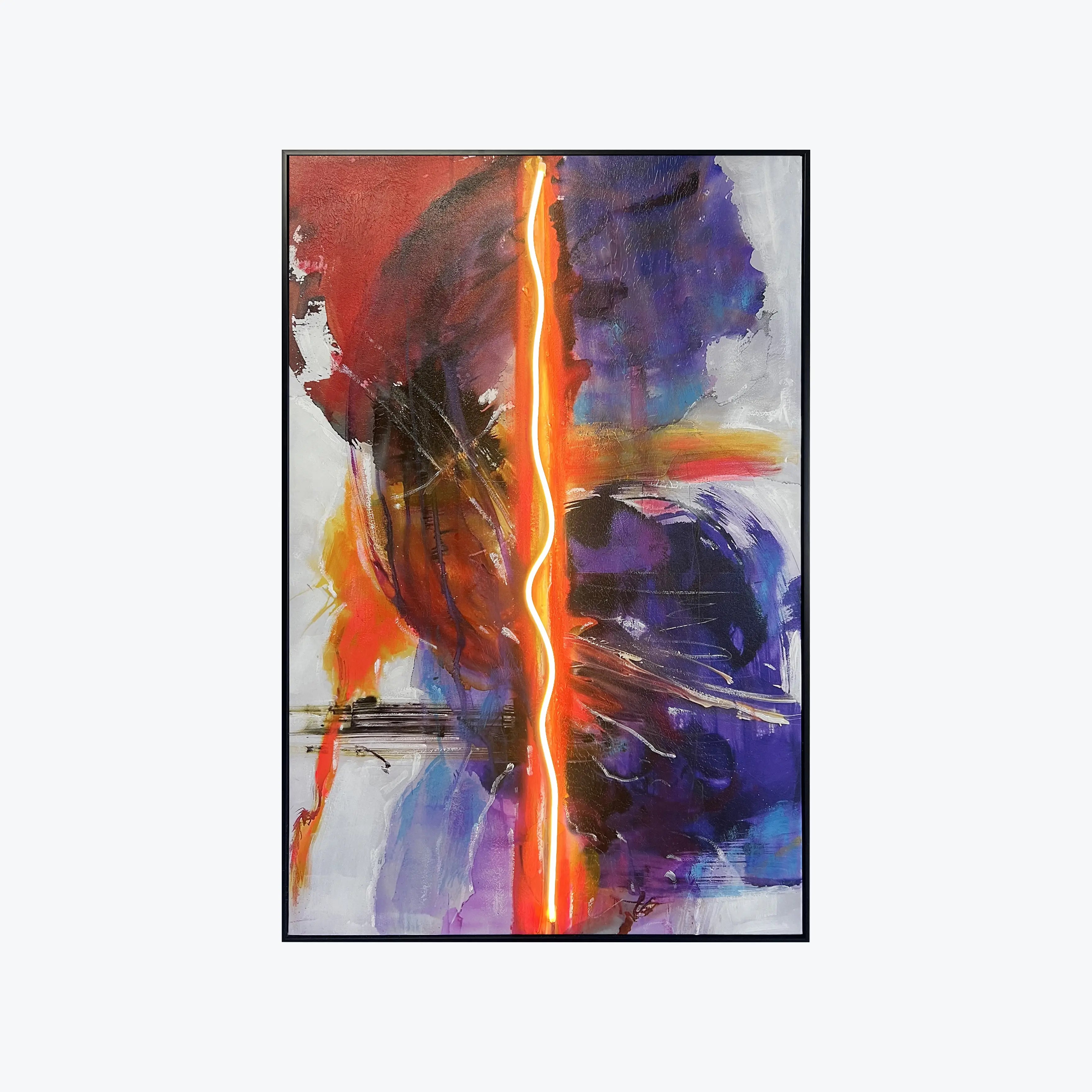 Split Signal Wall Art Interior Moderna