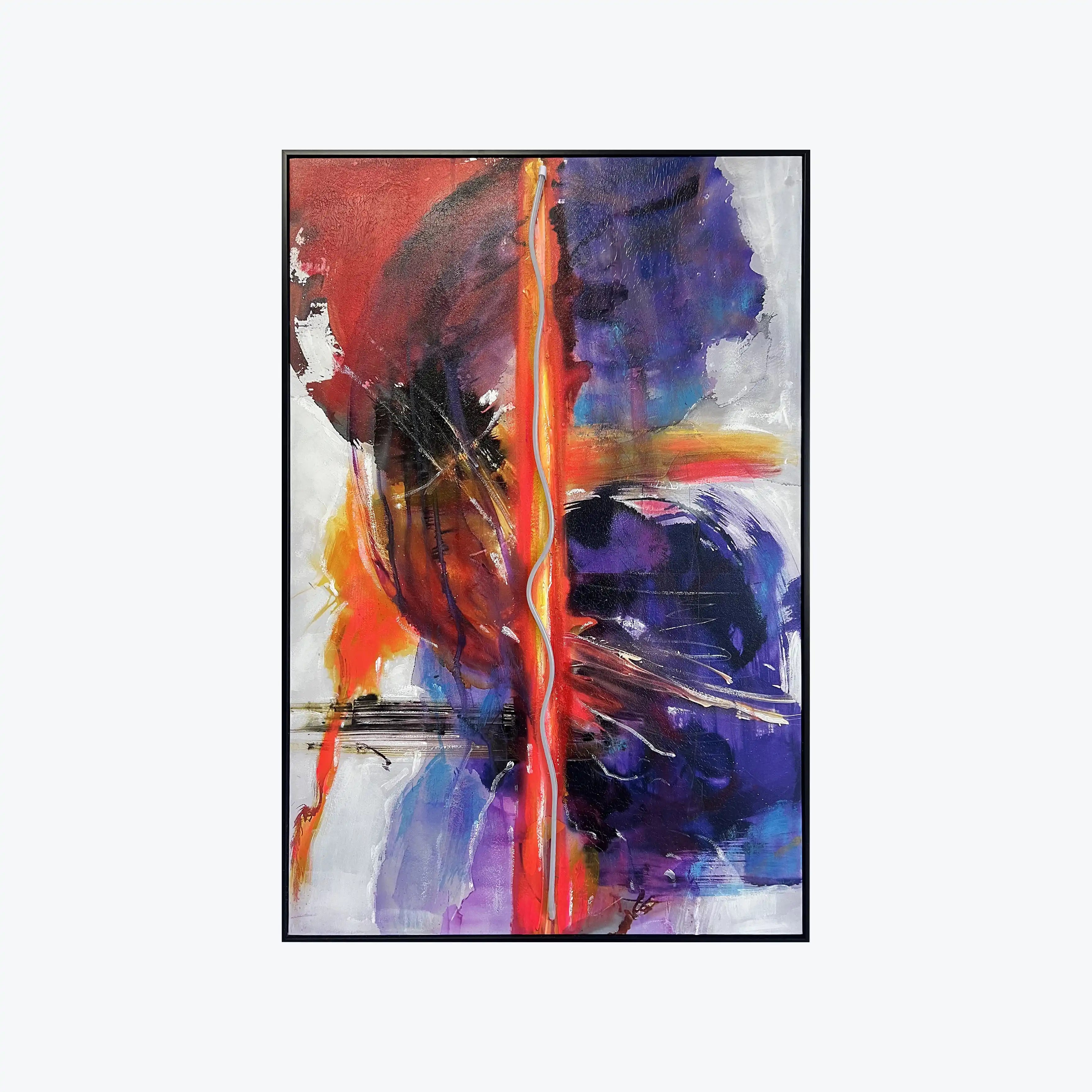 Split Signal Wall Art Interior Moderna