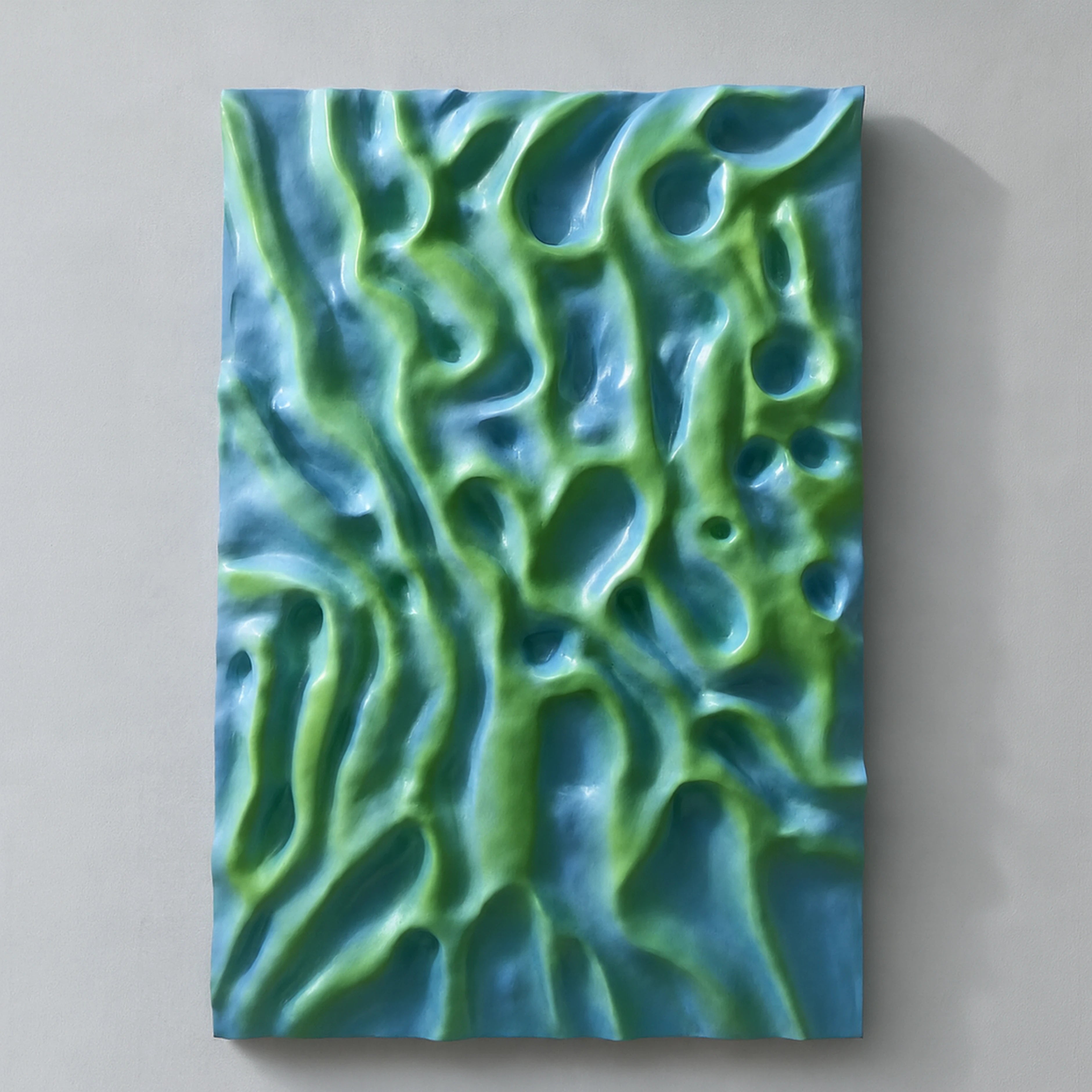 Fault Lines | Verdant Flux Wall Art Interior Moderna New