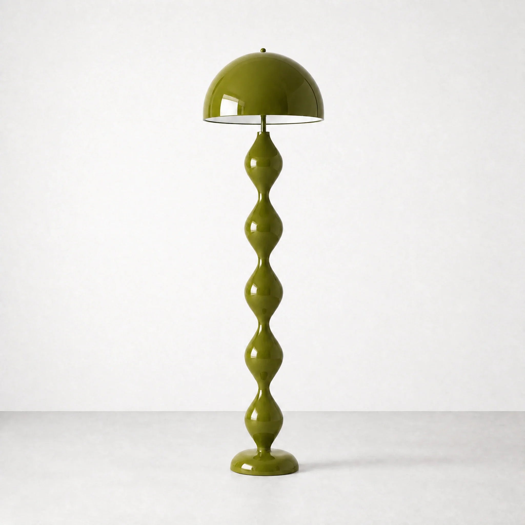 Green Zara Groove Floor Lamp — view 1
