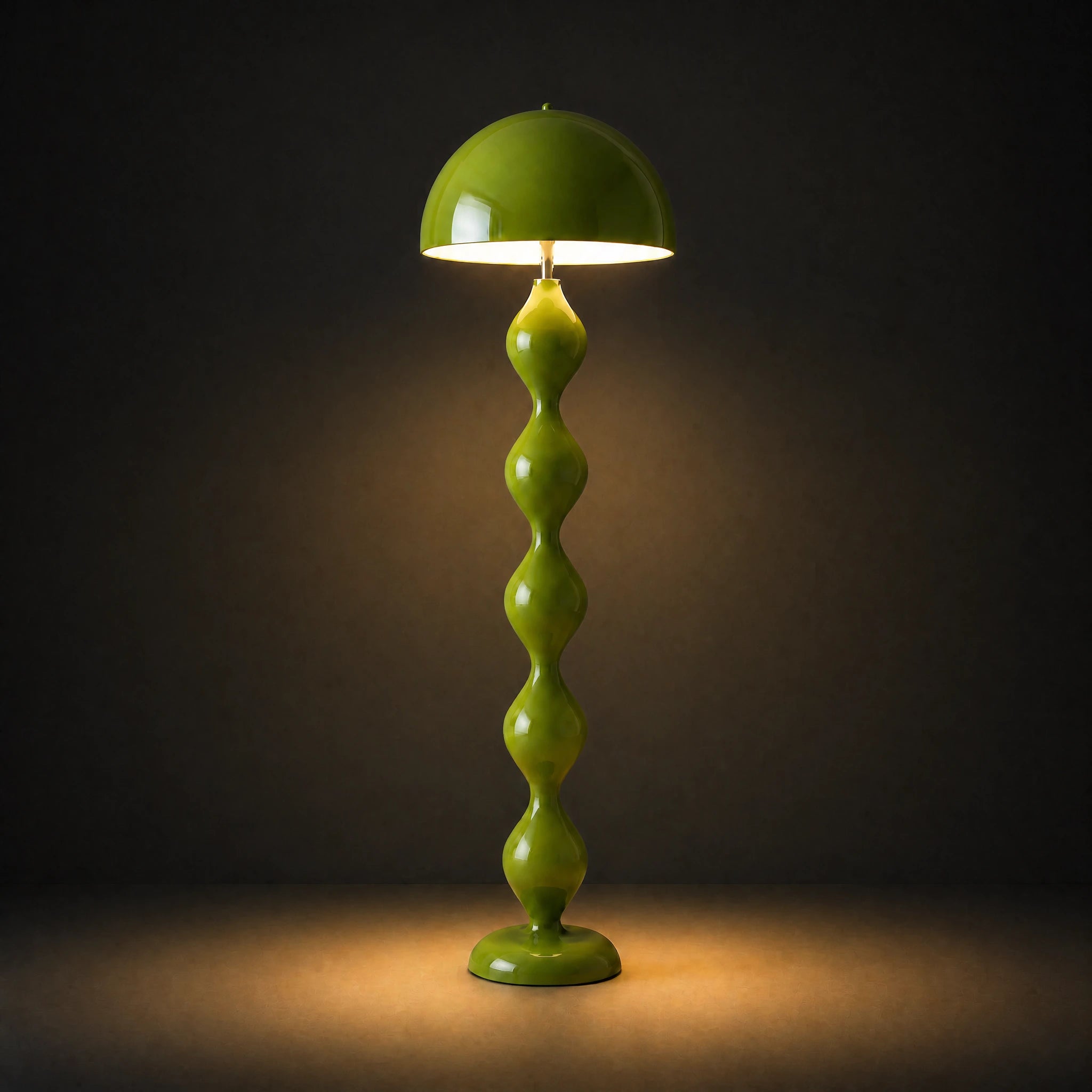 Zara Groove Floor Lamp | Green