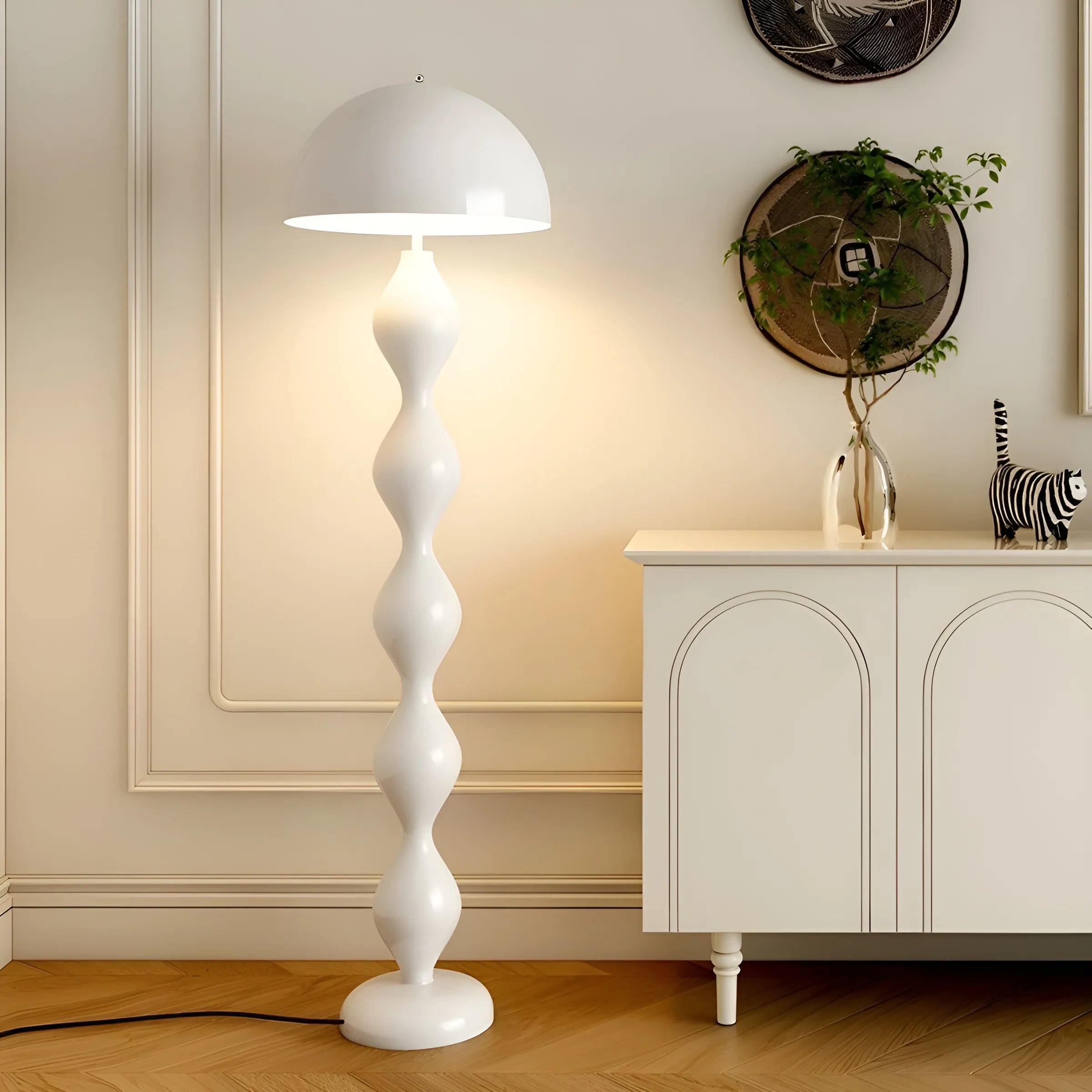 Zara Groove Floor Lamp Lamp Interior Moderna White